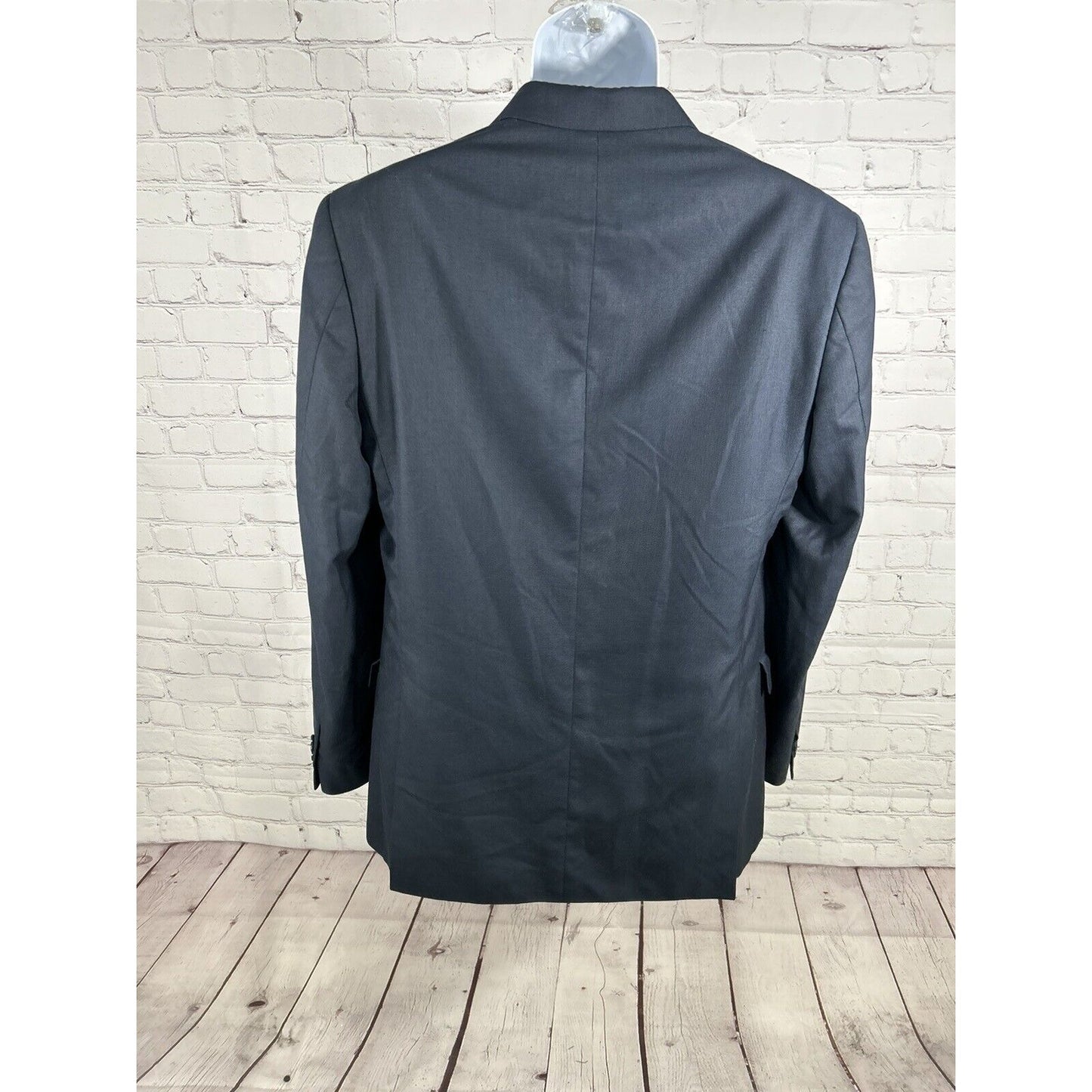 Tommy Hilfiger Polyester/Viscose Dark Blue Two Button Blazer Jacket Men’s 40L