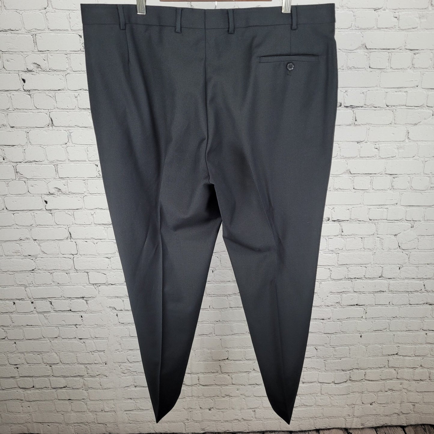 Charles Tyrwhitt Black 100% Wool Classic Fit Dress Pants Size 42R (42x32)
