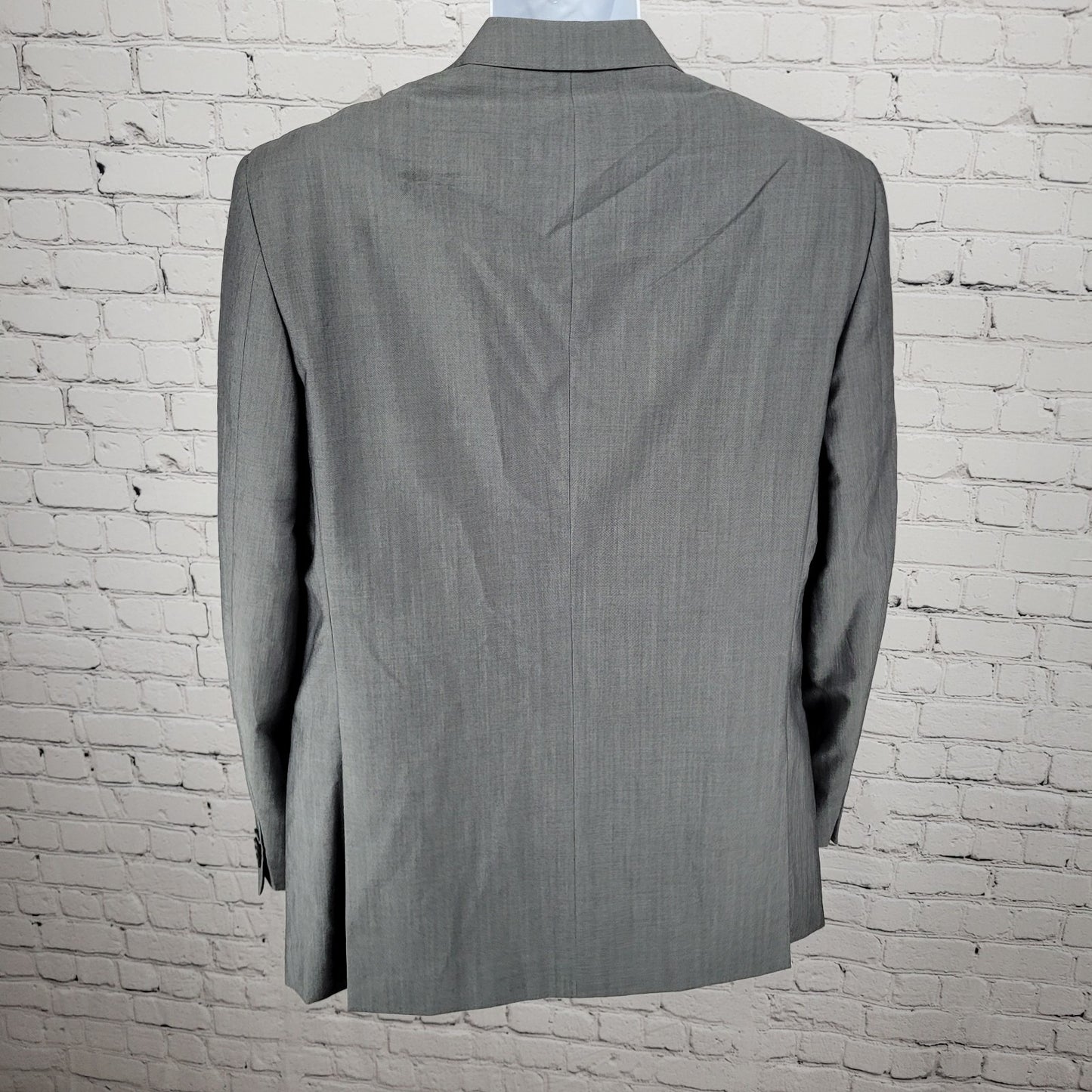 El Corte Ingles Grey Wool Mohair Blend 2 Button Notch Blazer Sport Coat Size 40