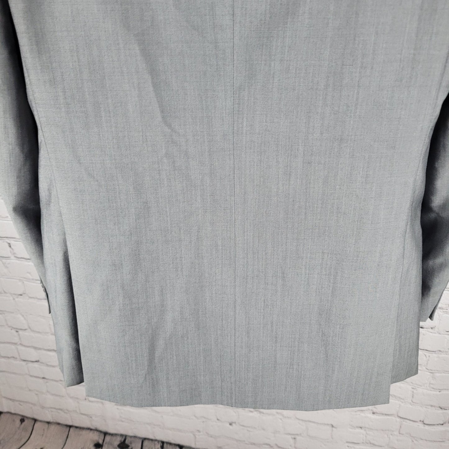 El Corte Ingles Grey Wool Mohair Blend 2 Button Notch Blazer Sport Coat Size 40