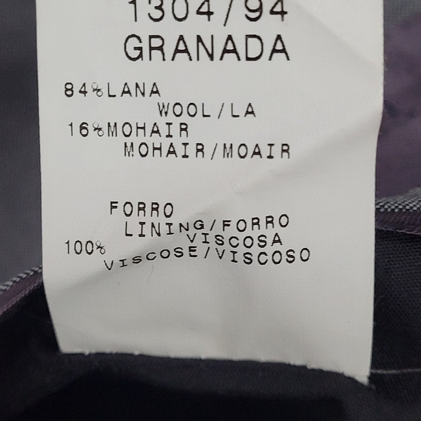 El Corte Ingles Grey Wool Mohair Blend 2 Button Notch Blazer Sport Coat Size 40