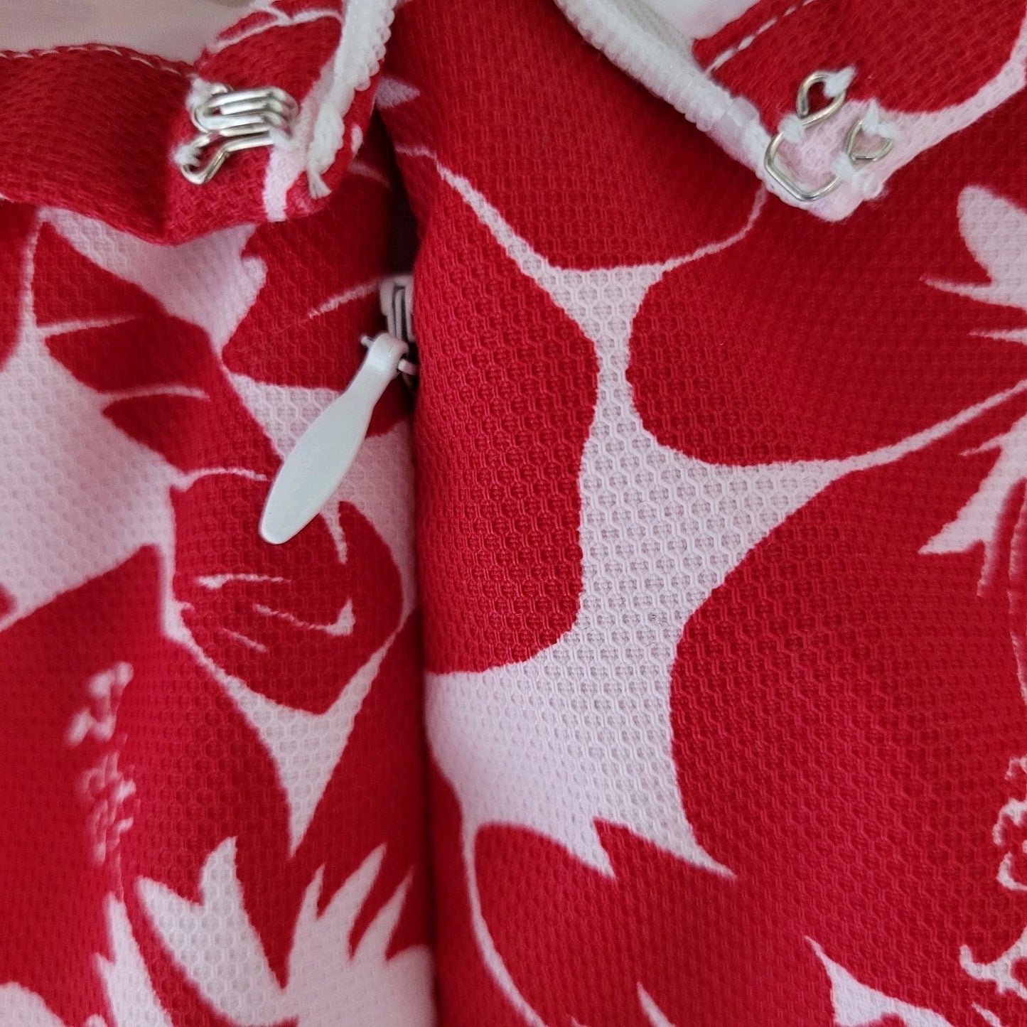 Talbots Red Tropical Floral Cotton Stretch Straight Skirt Size 18WP (36x22)