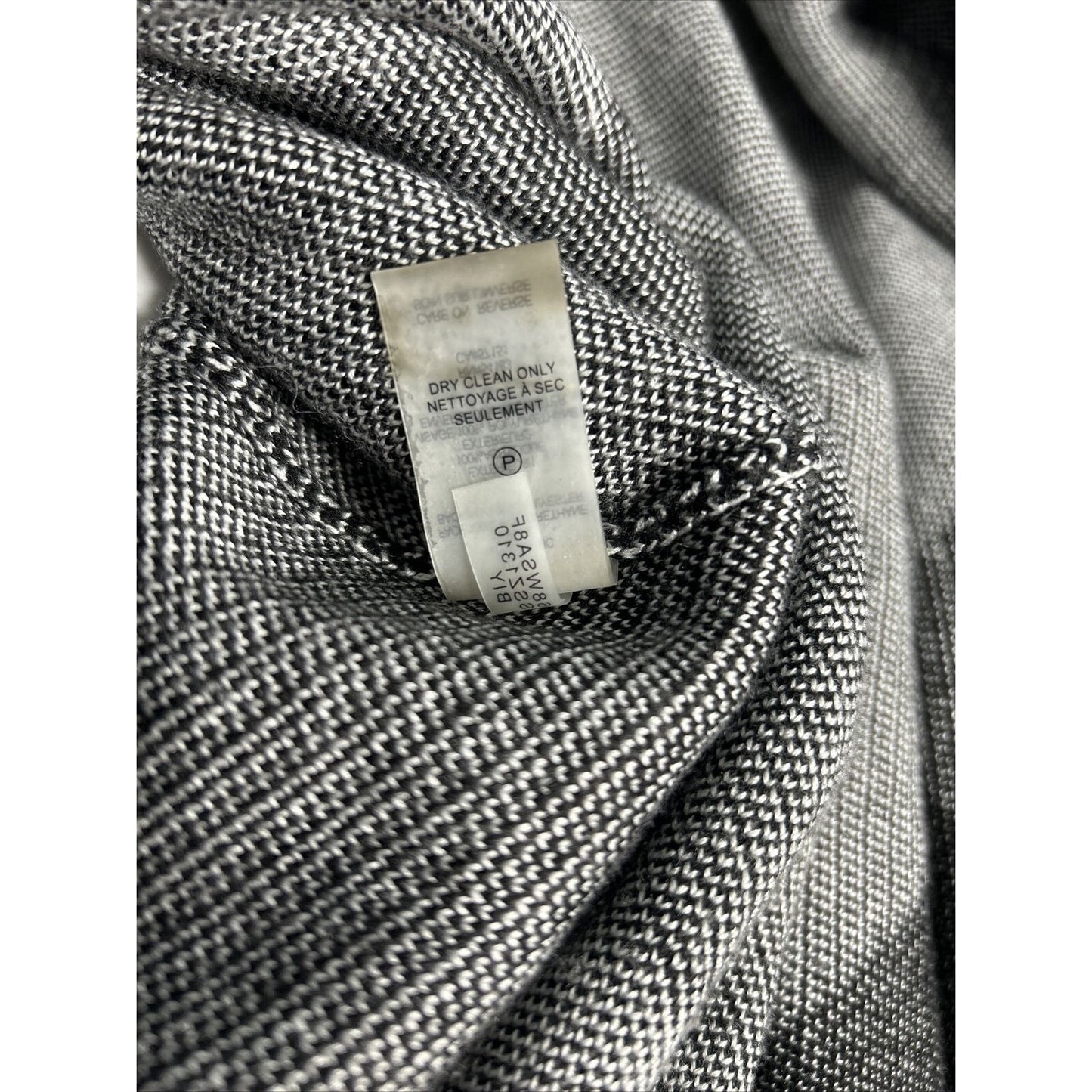 Ivanka Trump Womens Poncho Cape Plaid Black White Vegan Leather Trim Sz Xs/S
