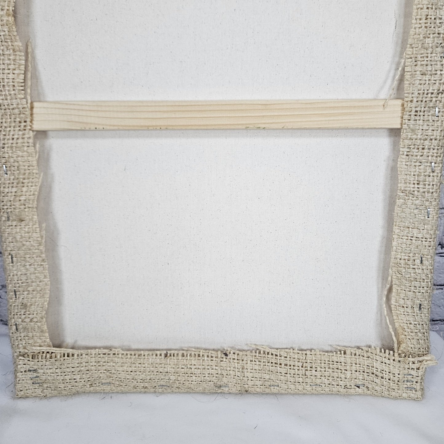 Cooperative Coffees Authentic Burlap Sack Wrapped Canvas Wood Framed Art 24x18