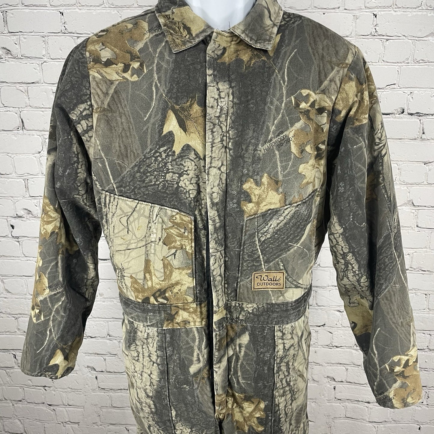 Walls Outdoors Camo Realtree Hardwoods Insulated Coveralls USA Youth Size 20