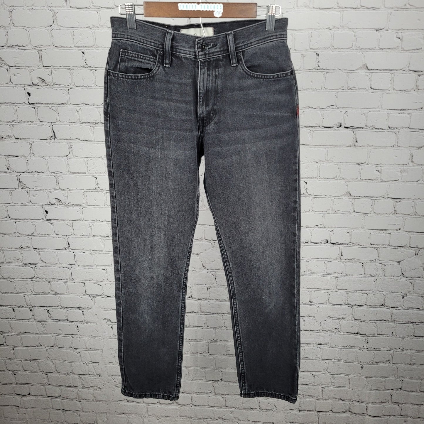 BDG Urban Outfitters Grey Black Denim Vintage Slim Fit Jeans Size 28/30 (28x28)