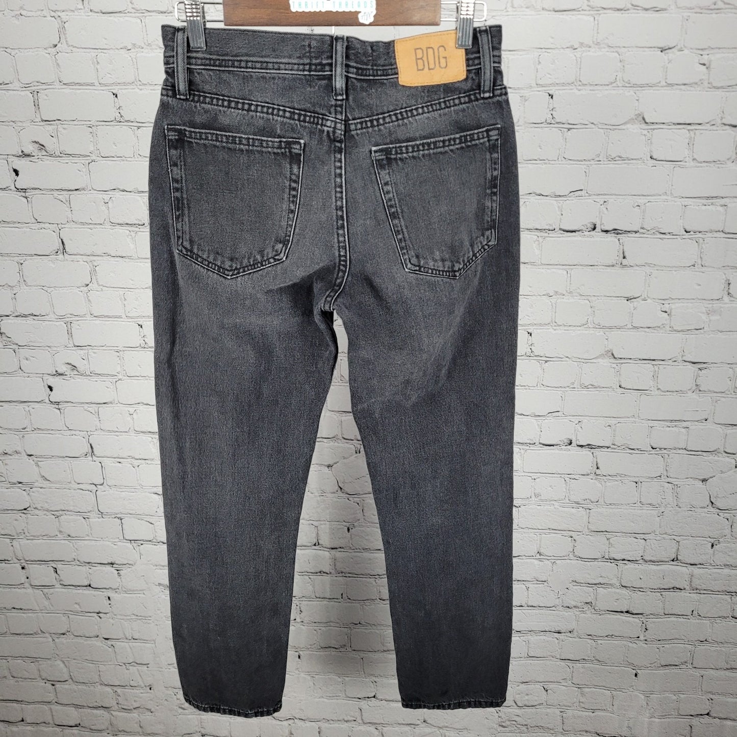 BDG Urban Outfitters Grey Black Denim Vintage Slim Fit Jeans Size 28/30 (28x28)