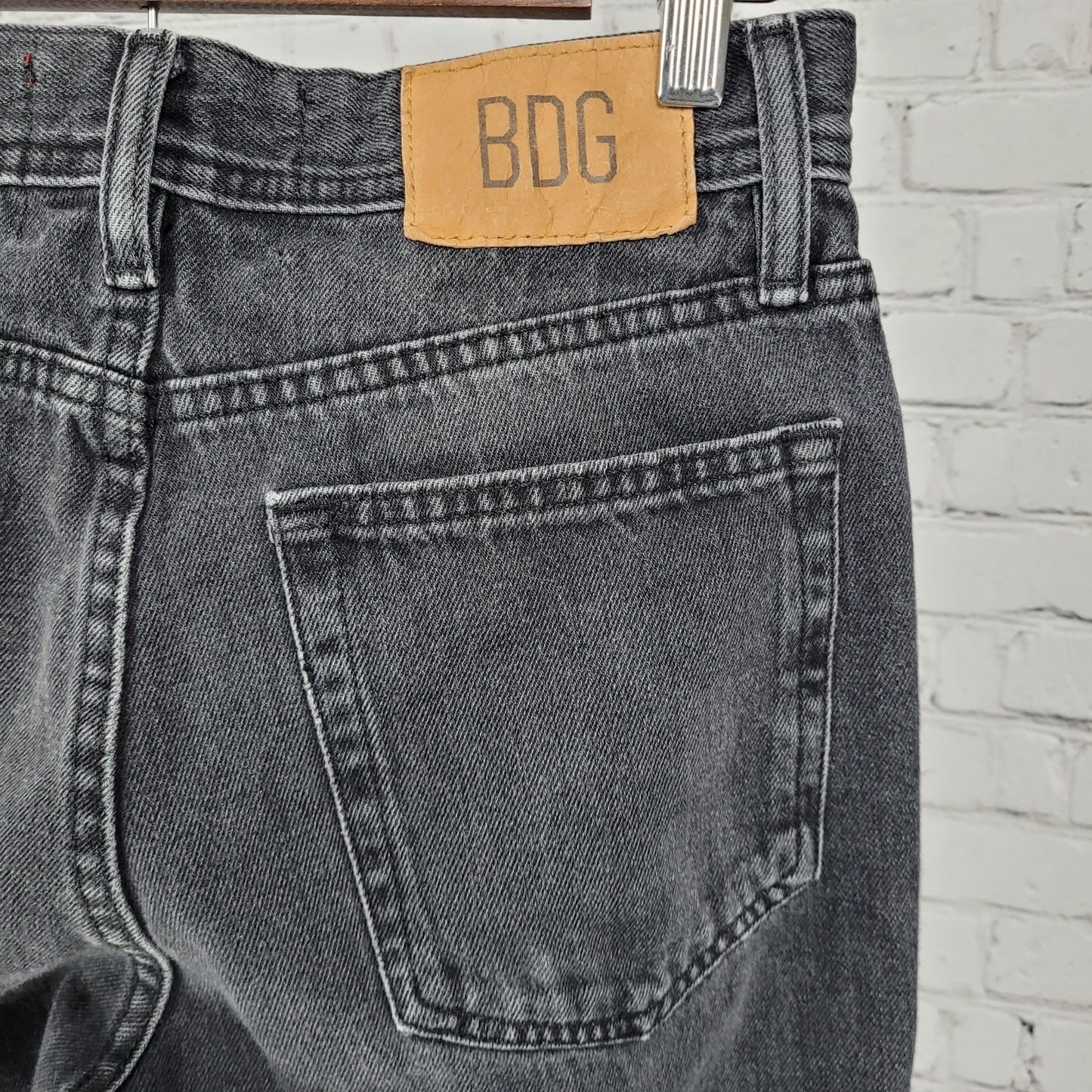 BDG Urban Outfitters Grey Black Denim Vintage Slim Fit Jeans Size 28/30 (28x28)