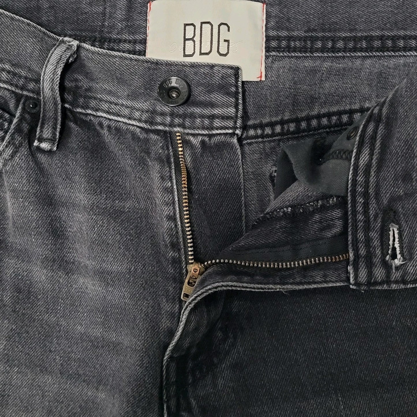BDG Urban Outfitters Grey Black Denim Vintage Slim Fit Jeans Size 28/30 (28x28)