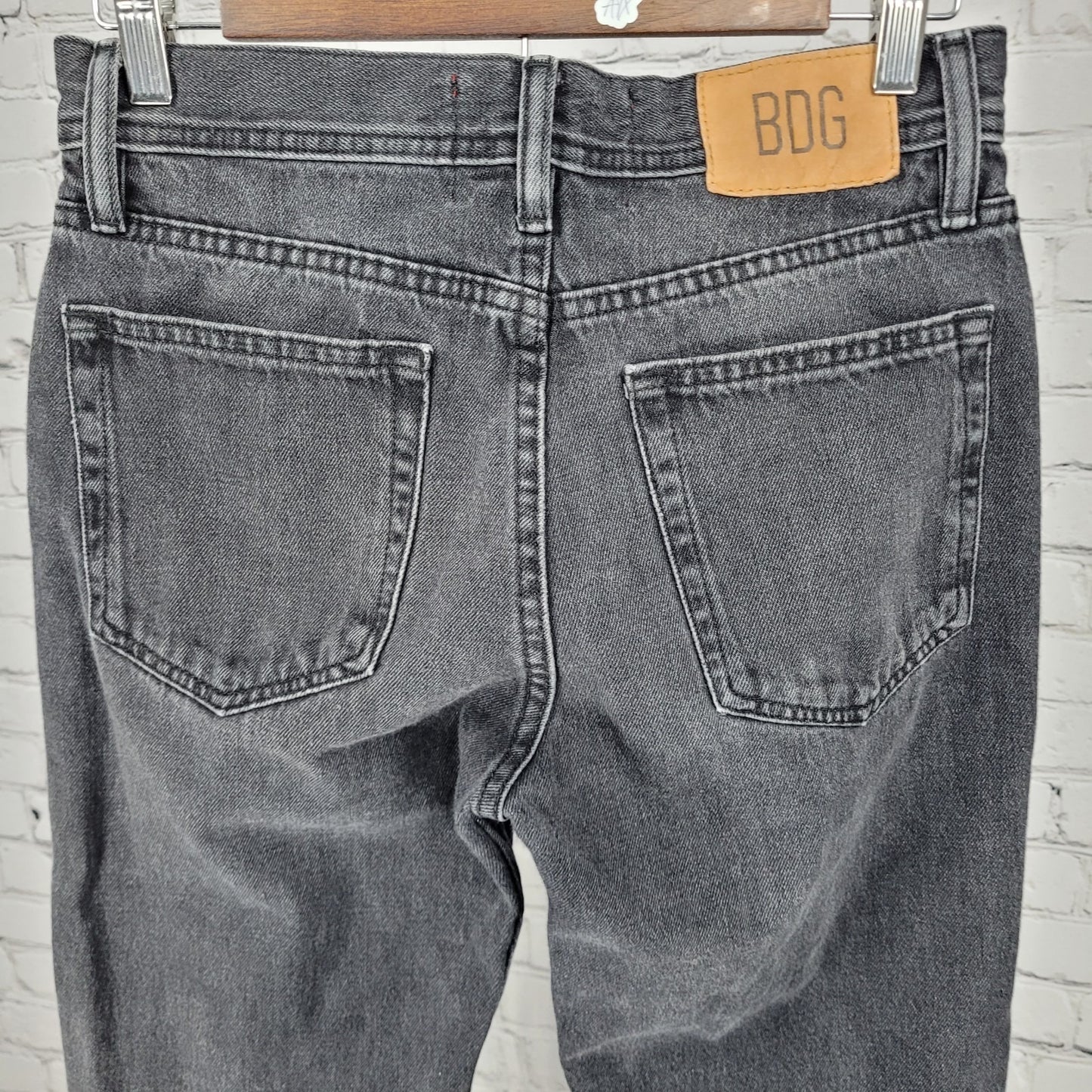 BDG Urban Outfitters Grey Black Denim Vintage Slim Fit Jeans Size 28/30 (28x28)
