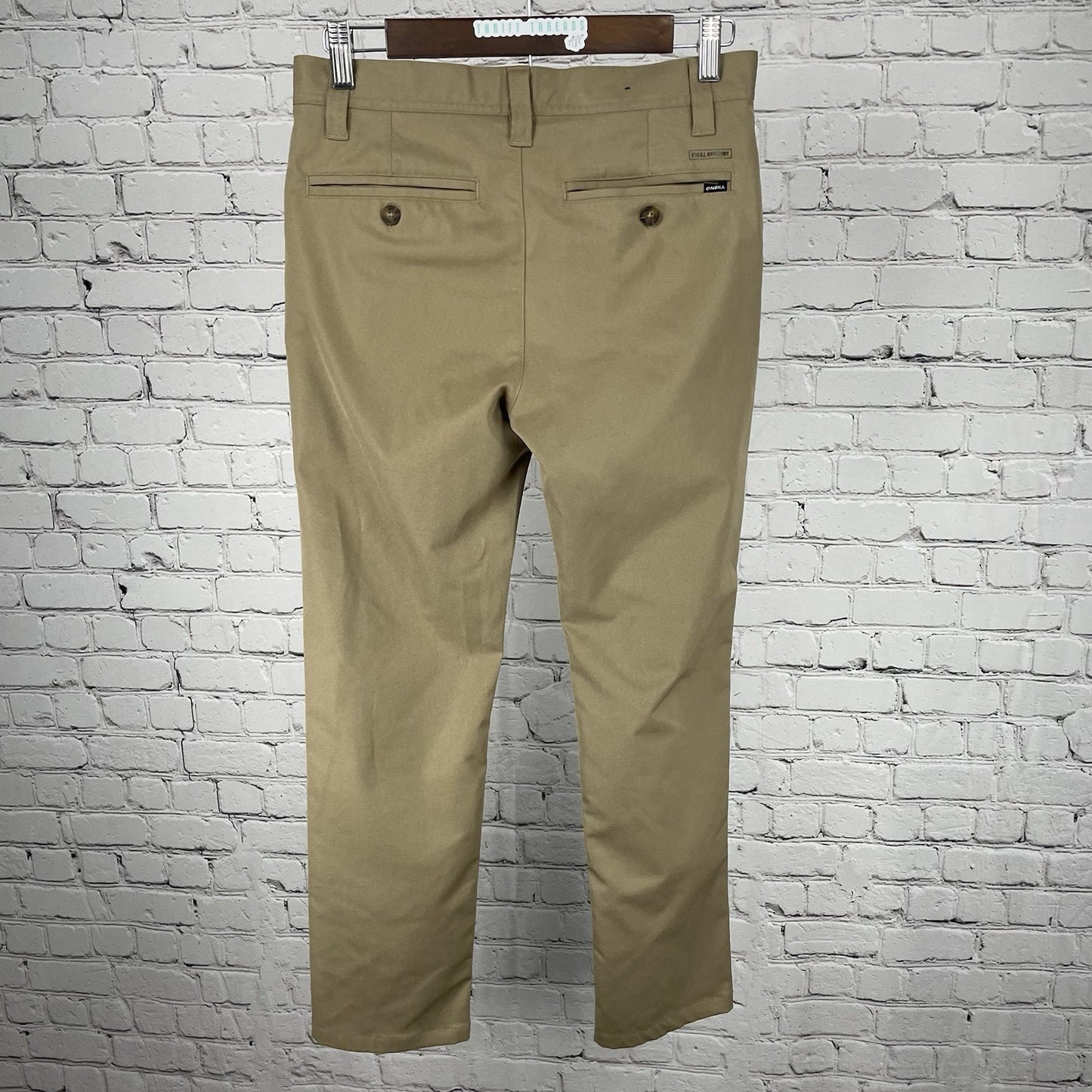 O’Neill Brown Modern Fit Hybrid Hyperdry Straight Chino Pants Size 29 (28x27.5)