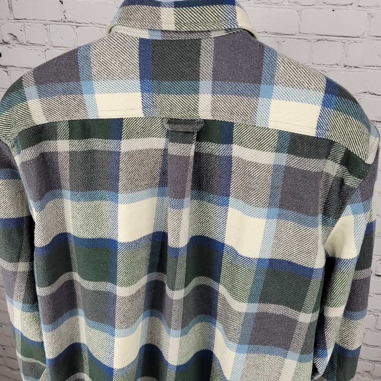 Orvis Multicolor Plaid Flannel Button Up Pockets Long Sleeve Over Shirt Size XXL