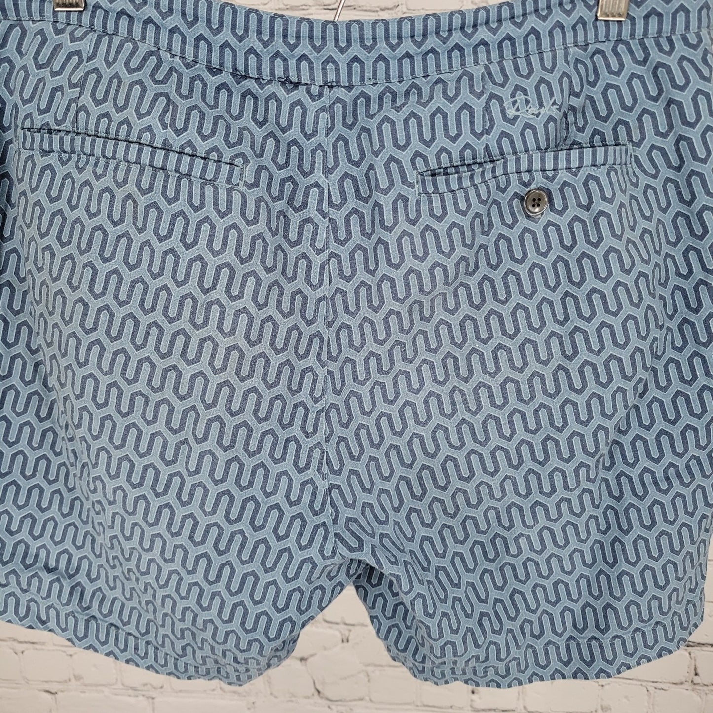 Rails Wishbone Blues Linen Blend Drawstring Shorts Size Small S (31x6)