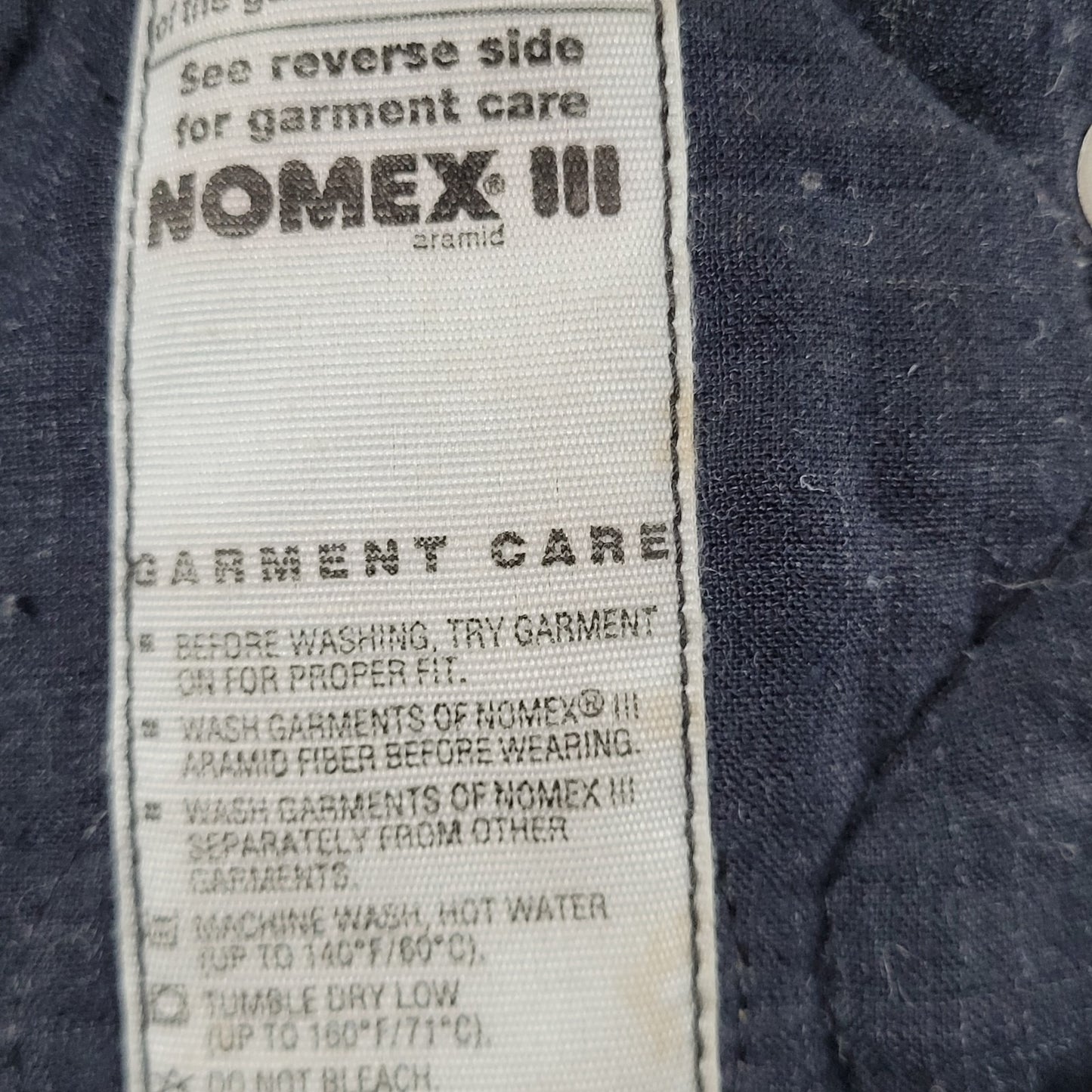 Workrite Blue Nomex III Flame Resistant 2 Layer Uniform Workwear Jacket USA 46