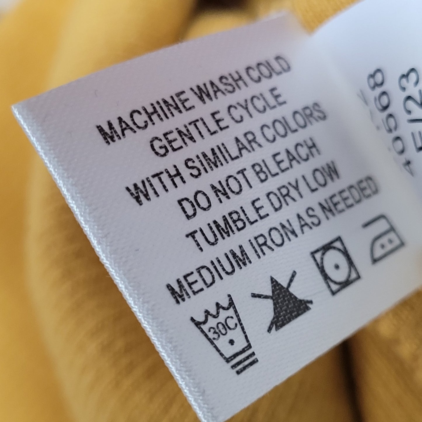 Orvis Yellow Print Trim Snap Collar Pullover Pockets Sweatshirt Size Medium M