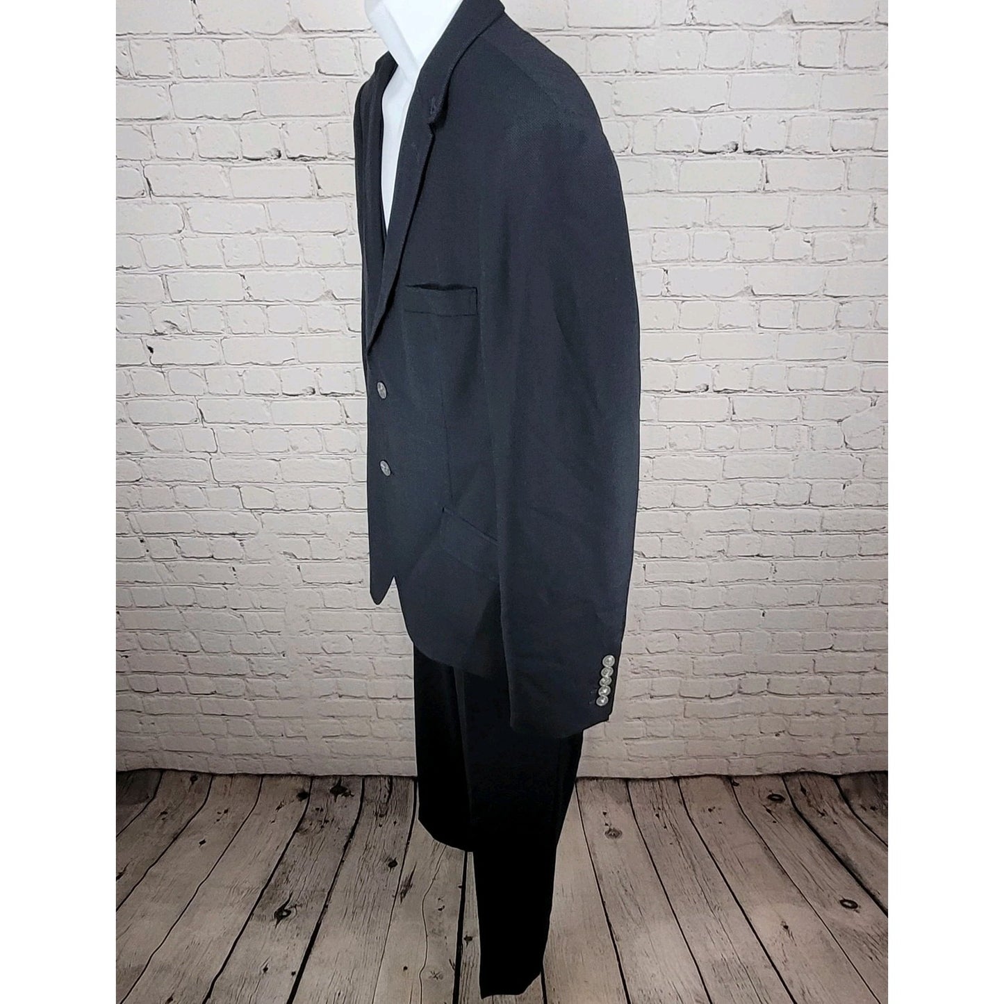 Artful Gentleman San Francisco By Design Navy 3 Piece Suit Blazer 42 Pants 36x31
