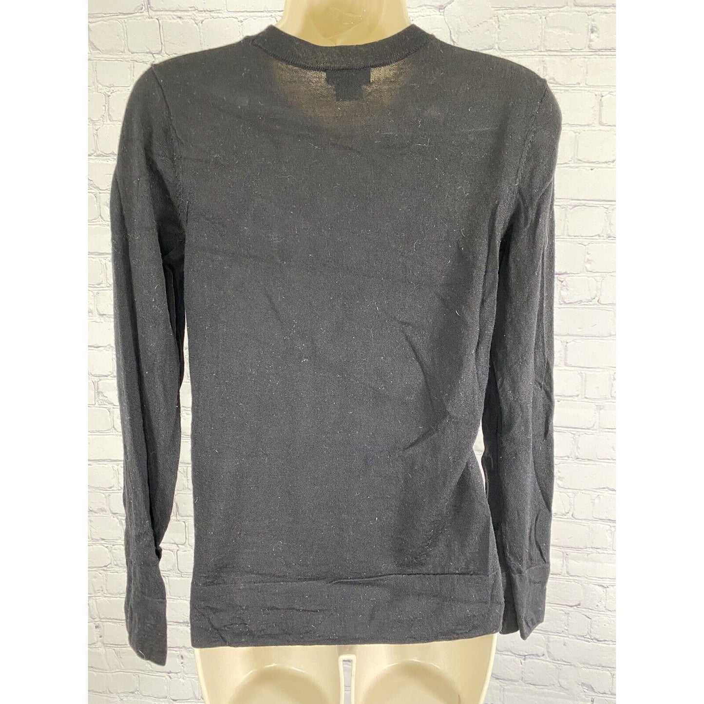 Club Monaco Italian Yarn Back Long Sleeve Pull Over Sweater Size Small