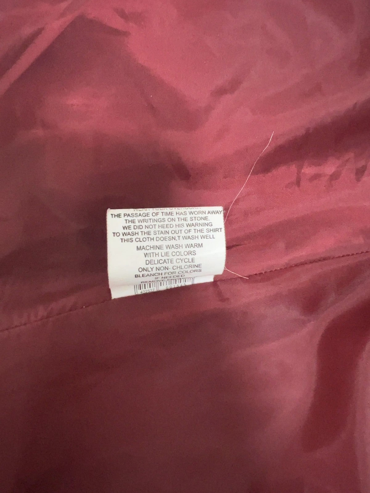 Massimo Dutti Red Boucle Stand Collar Open Front Lined Coat Womens L