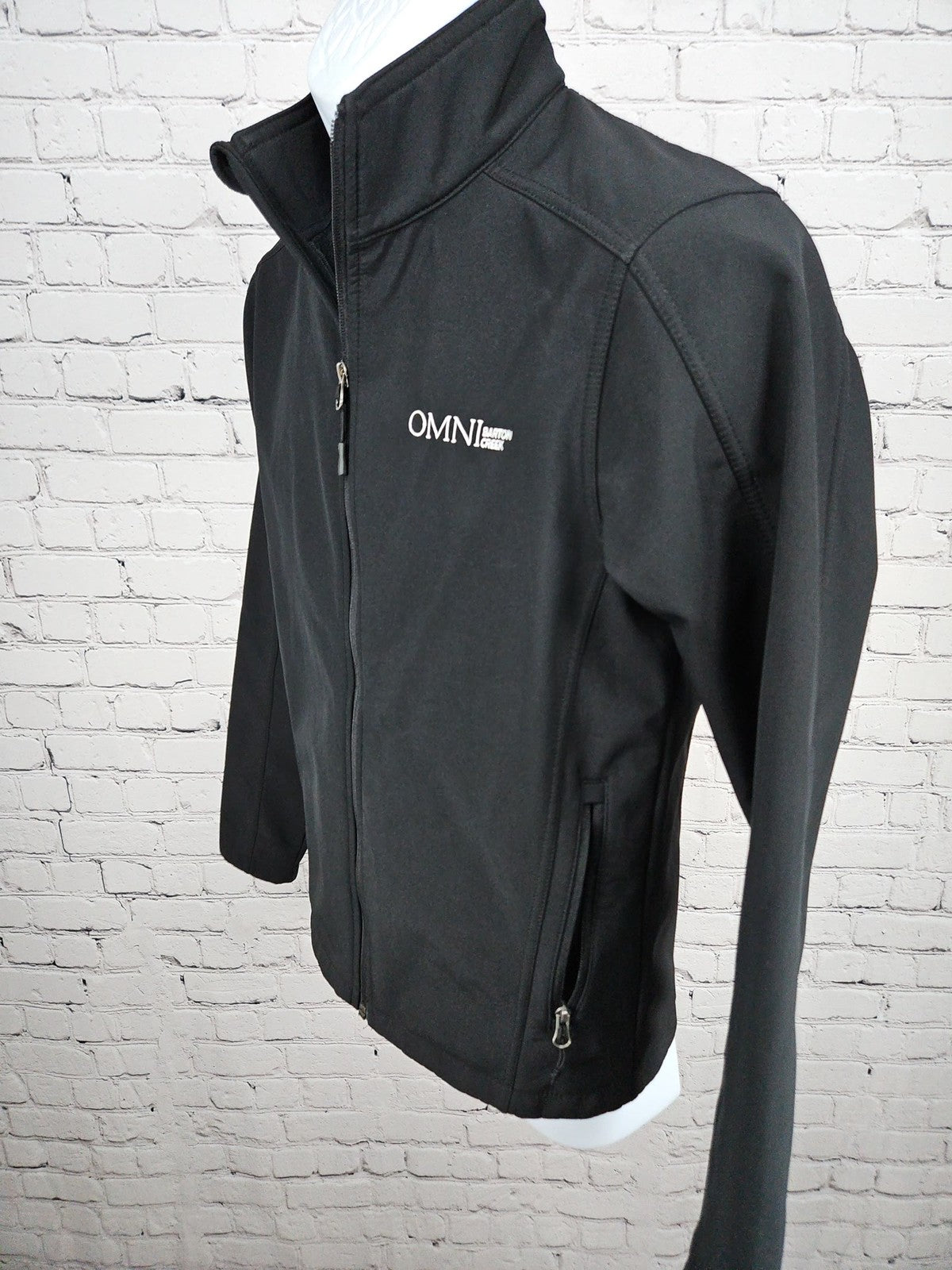 Port Authority Omni Barton Creek Black Soft Shell Full Zip Jacket Men's XS