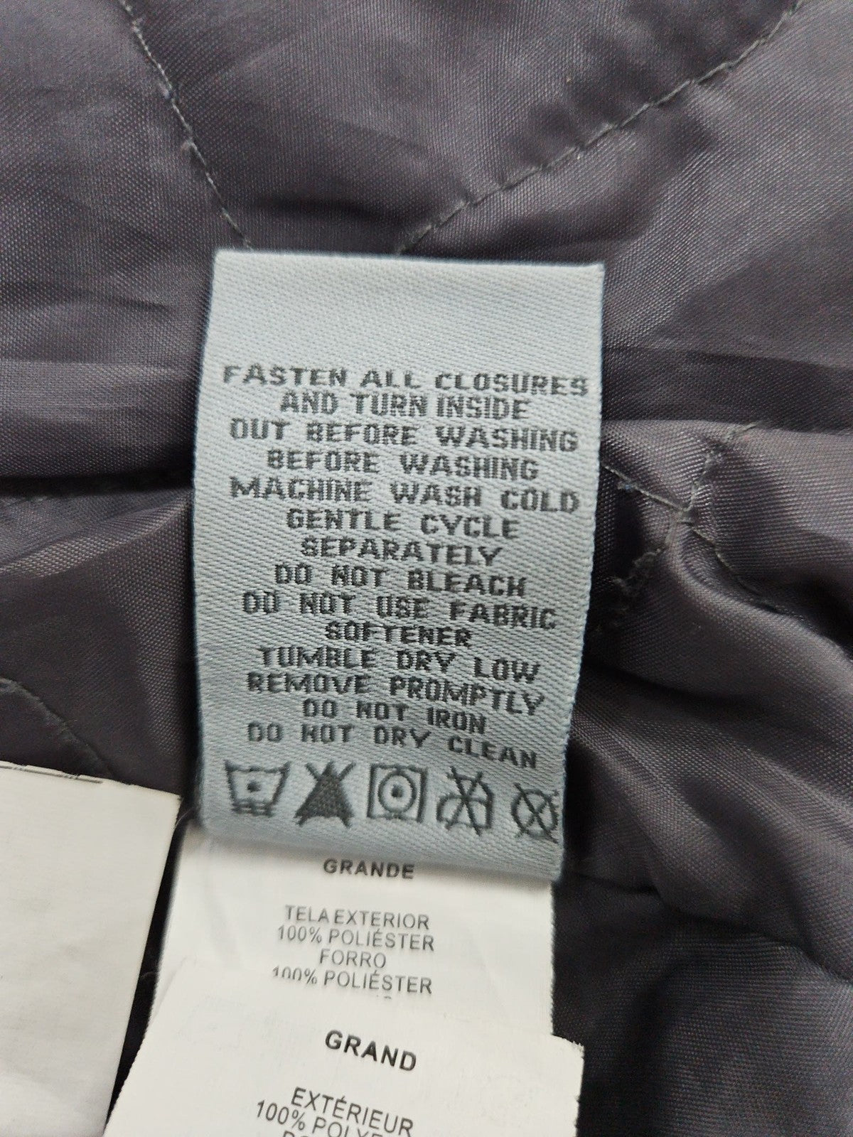 Free Country Radiance Black Gray 3 in 1 Hooded Winter Jacket Women's L