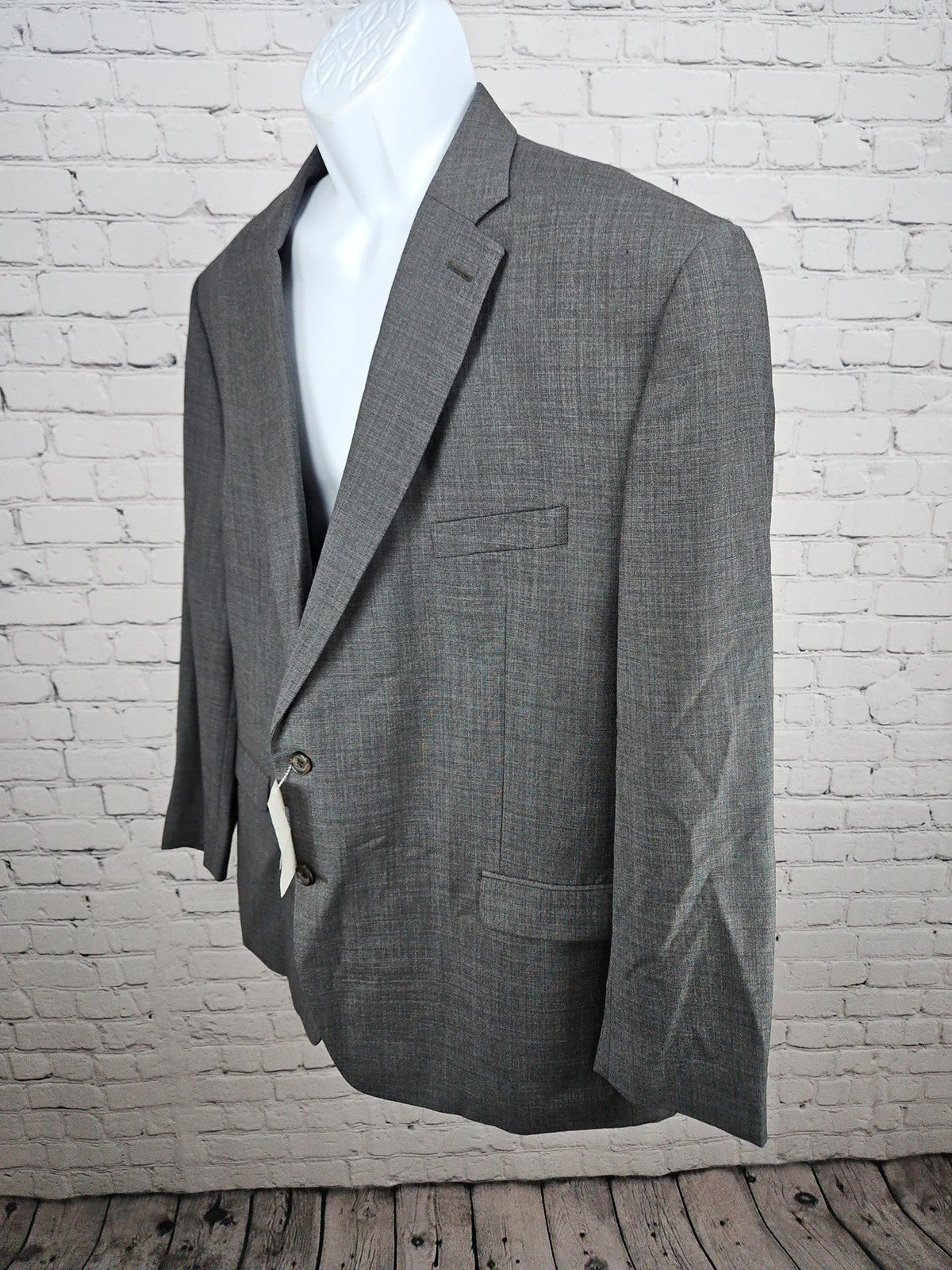 NWD Lauren Ralph Lauren Gray 100% Wool 2 Button Notch Blazer Sport Coat 50R