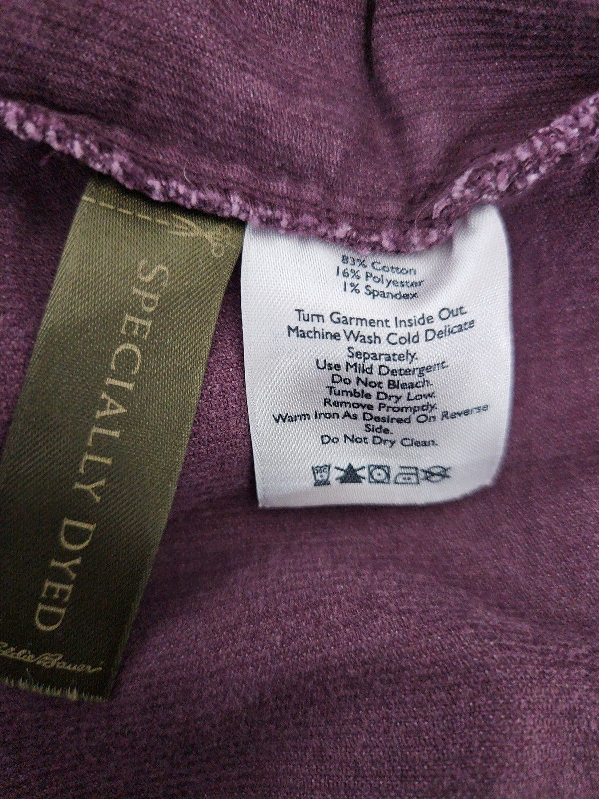 Eddie Bauer Plum Purple Corduroy Cargo Pocket Snap Front Jacket Women's XL