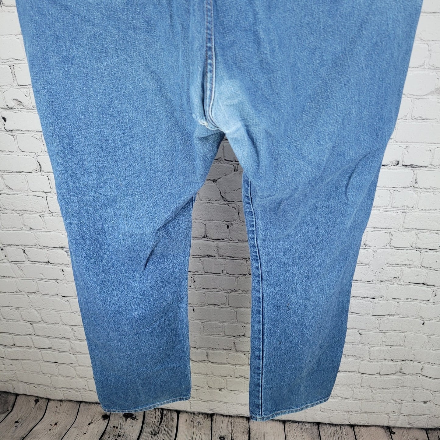 VTG Wrangler Blue Heavy Denim 100% Cotton Jeans USA Made Size 42x34 (41x33)