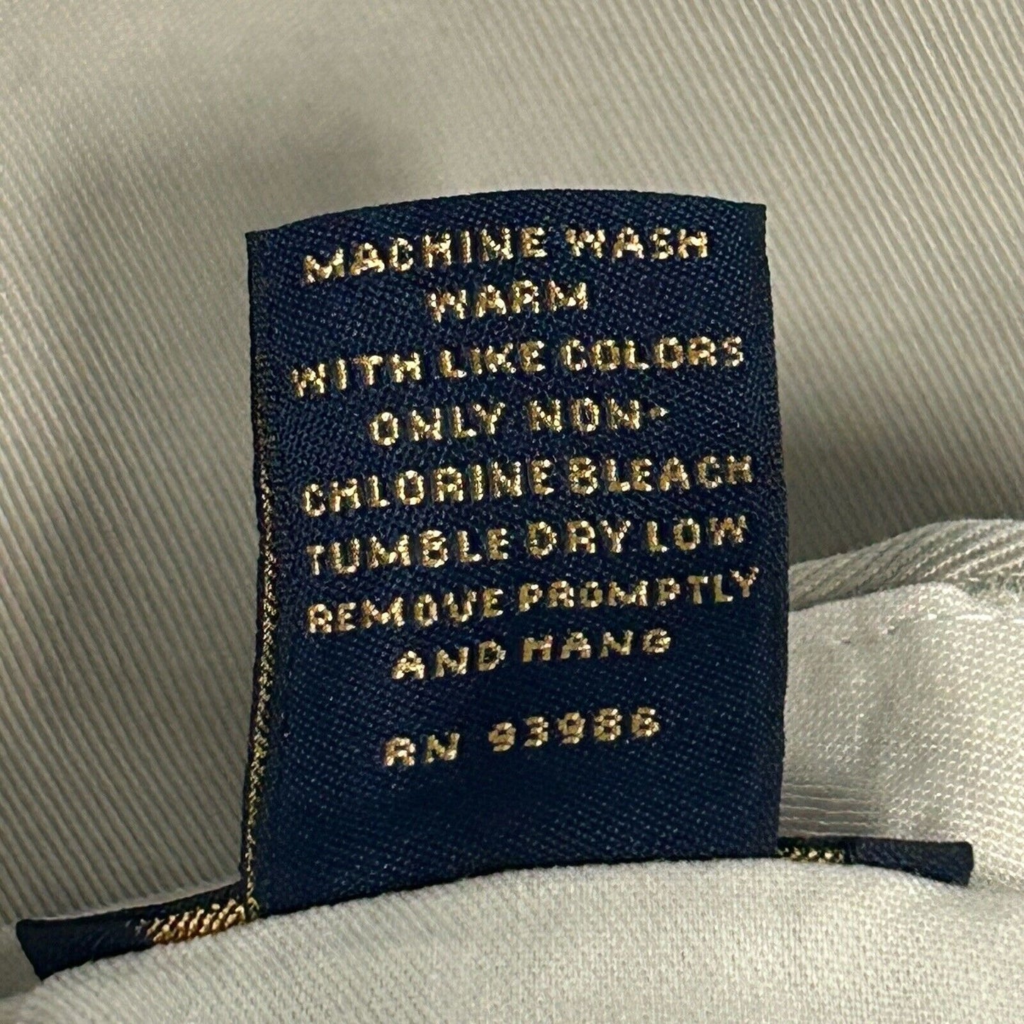 VTG Brooks Brothers Advantage Chino Clark Khaki Cotton Pants Size 34 (32X29.5)