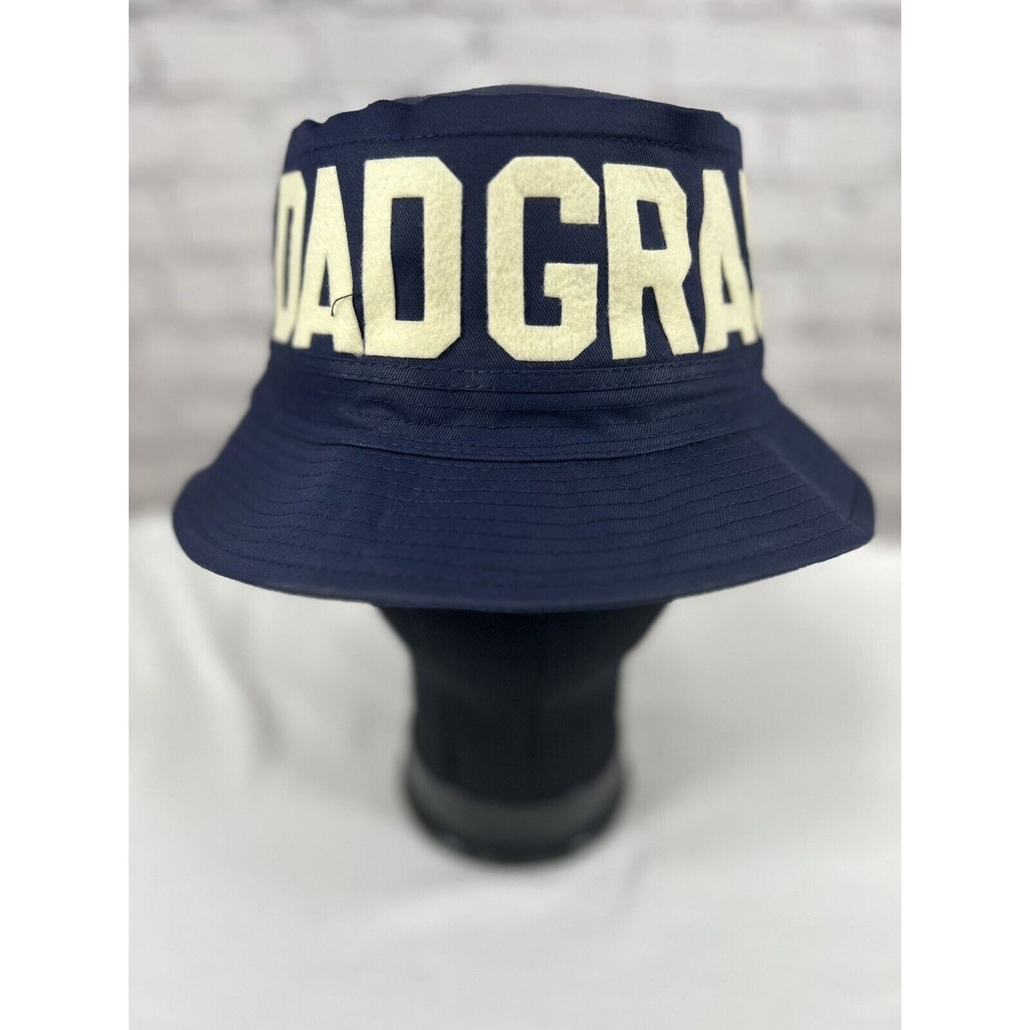 Dad Grass X Mark McNairy Whatever Wide Brim Blue Bucket Otto Cap Hat Size Small