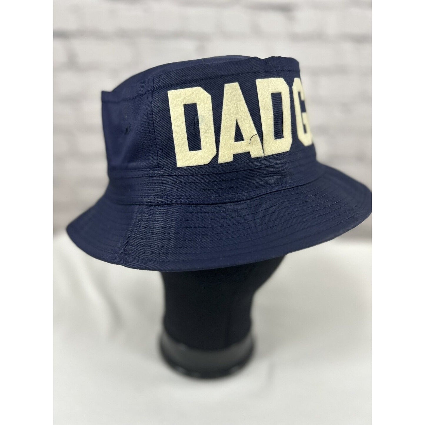 Dad Grass X Mark McNairy Whatever Wide Brim Blue Bucket Otto Cap Hat Size Small