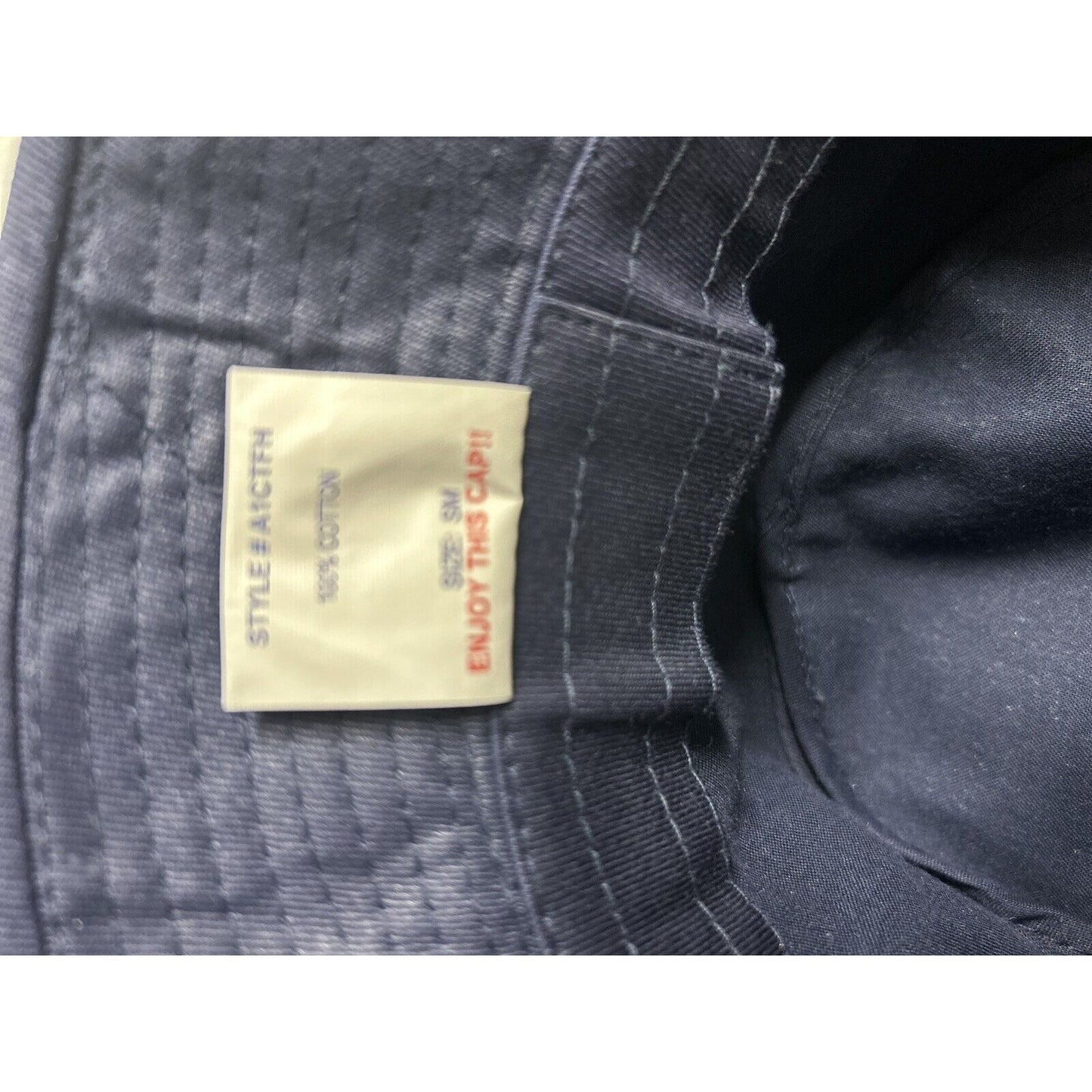 Dad Grass X Mark McNairy Whatever Wide Brim Blue Bucket Otto Cap Hat Size Small