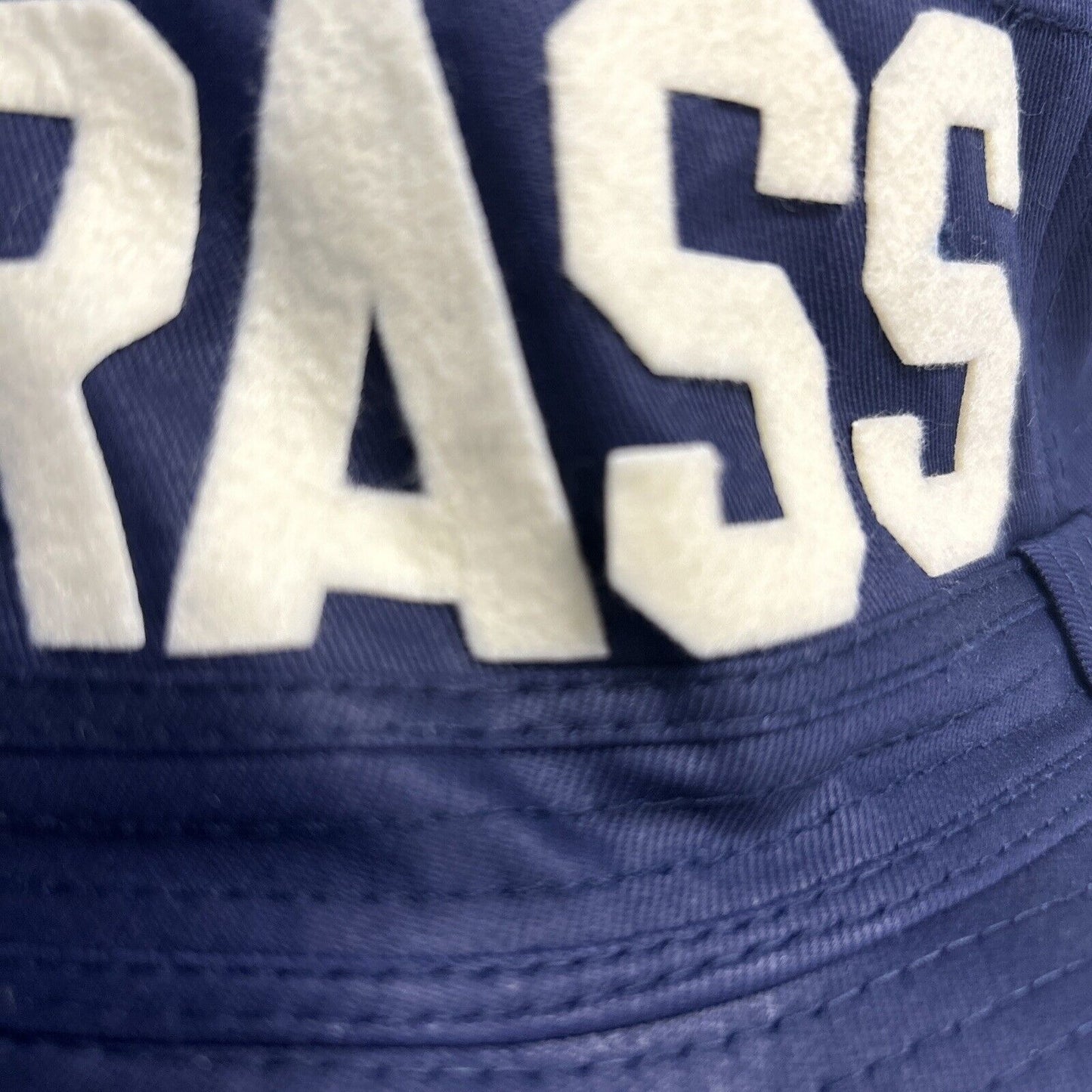 Dad Grass X Mark McNairy Whatever Wide Brim Blue Bucket Otto Cap Hat Size Small