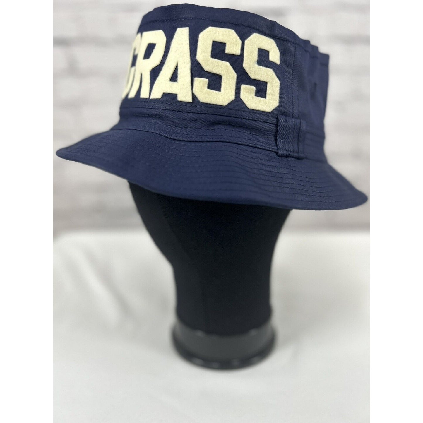 Dad Grass X Mark McNairy Whatever Wide Brim Blue Bucket Otto Cap Hat Size Small