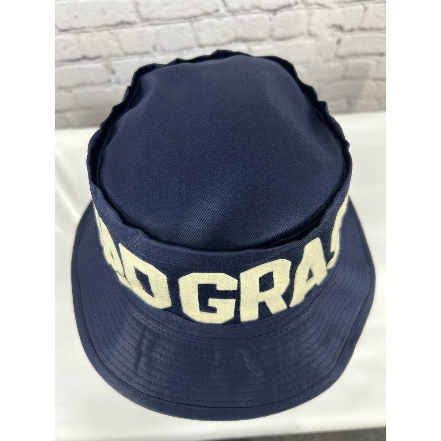 Dad Grass X Mark McNairy Whatever Wide Brim Blue Bucket Otto Cap Hat Size Small