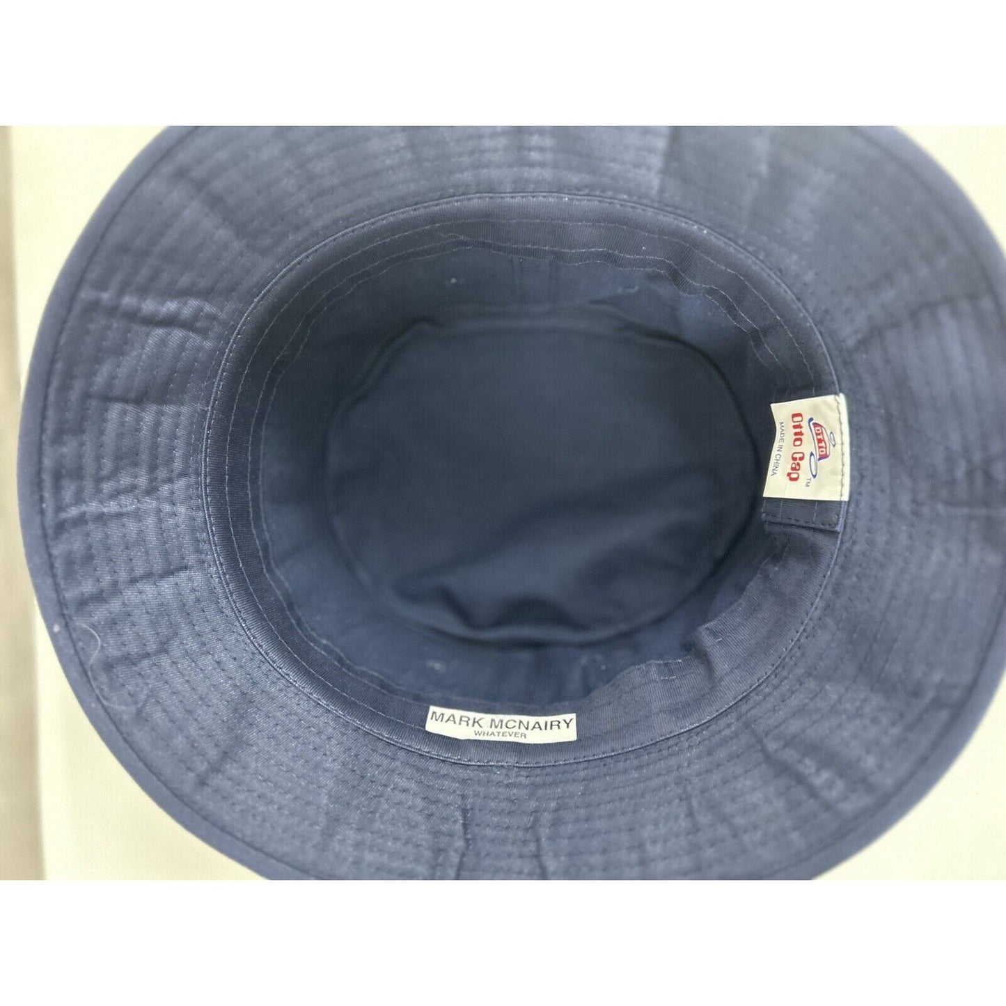 Dad Grass X Mark McNairy Whatever Wide Brim Blue Bucket Otto Cap Hat Size Small
