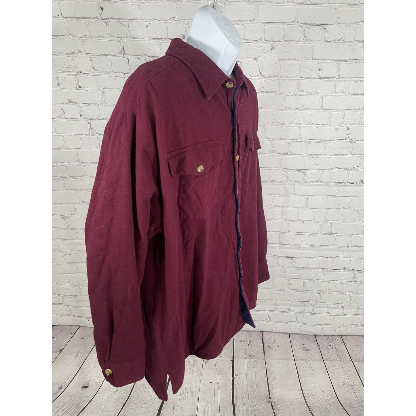 VTG Haband’s Ice House Men’s Lined Long Sleeve Button Up Size XL Extra Large