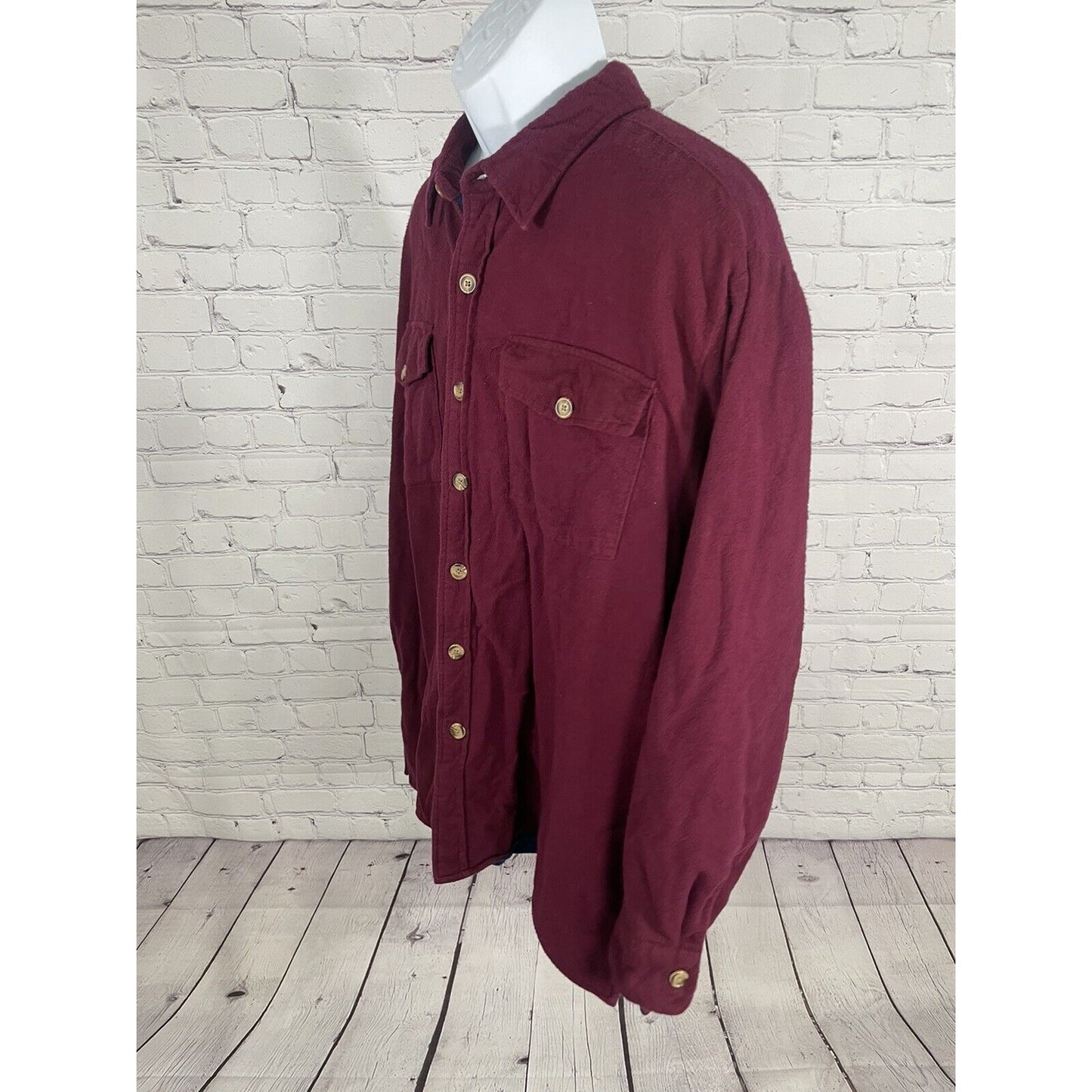 VTG Haband’s Ice House Men’s Lined Long Sleeve Button Up Size XL Extra Large