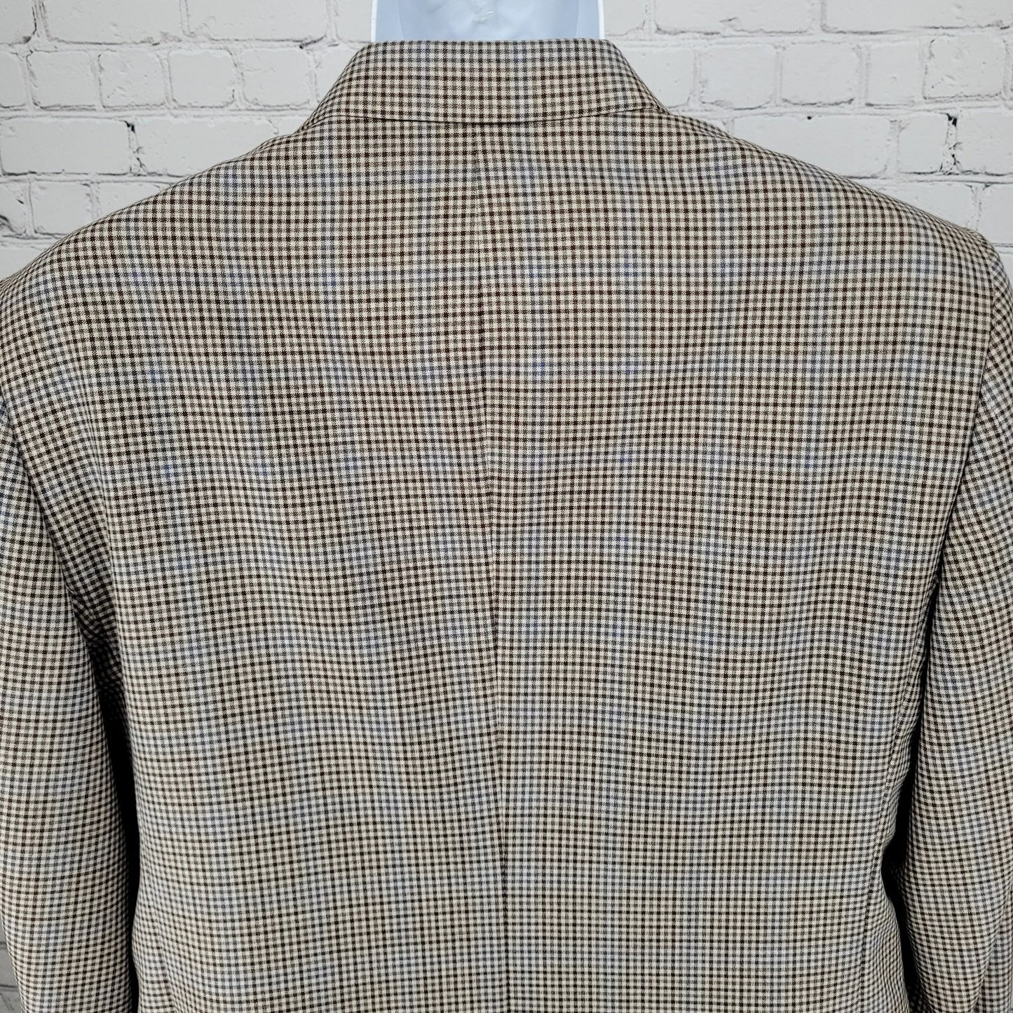 Brooks Brothers Brown Blue 100% Wool Lanificio Madison Fit Blazer Sport Coat 42R