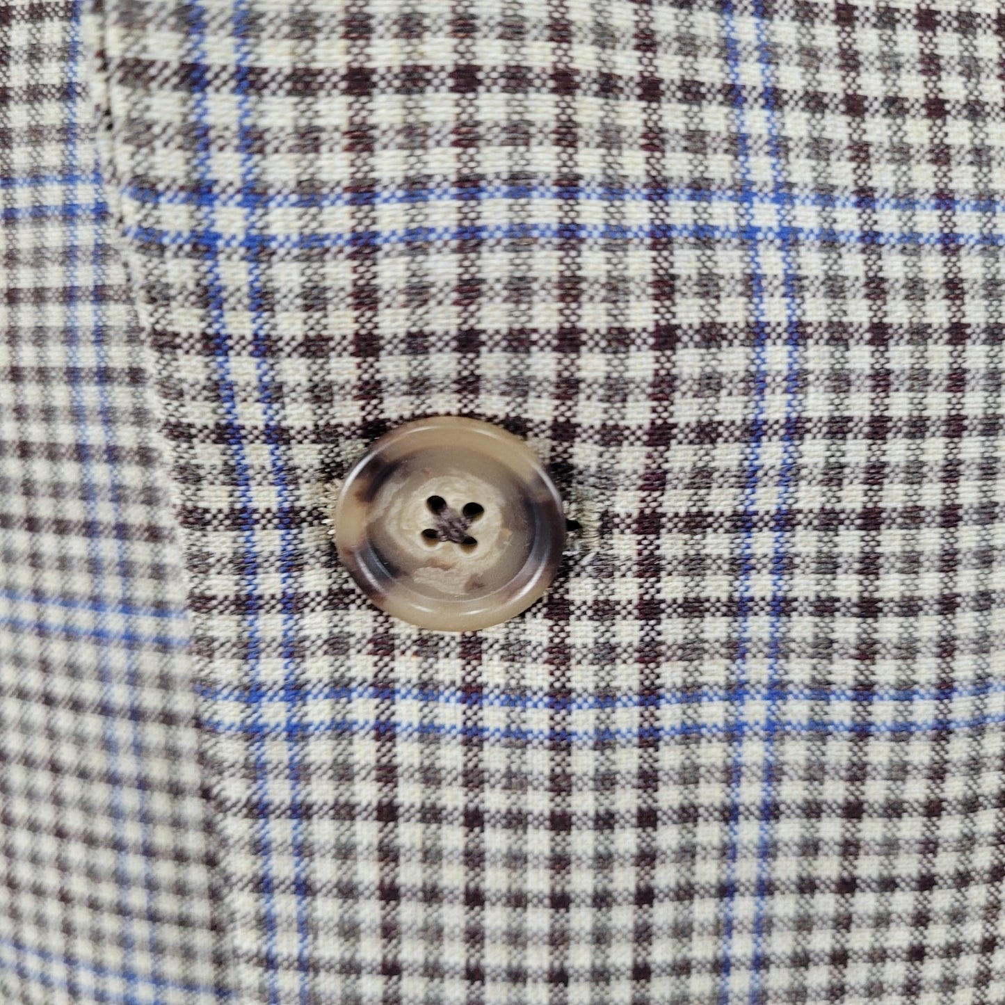 Brooks Brothers Brown Blue 100% Wool Lanificio Madison Fit Blazer Sport Coat 42R