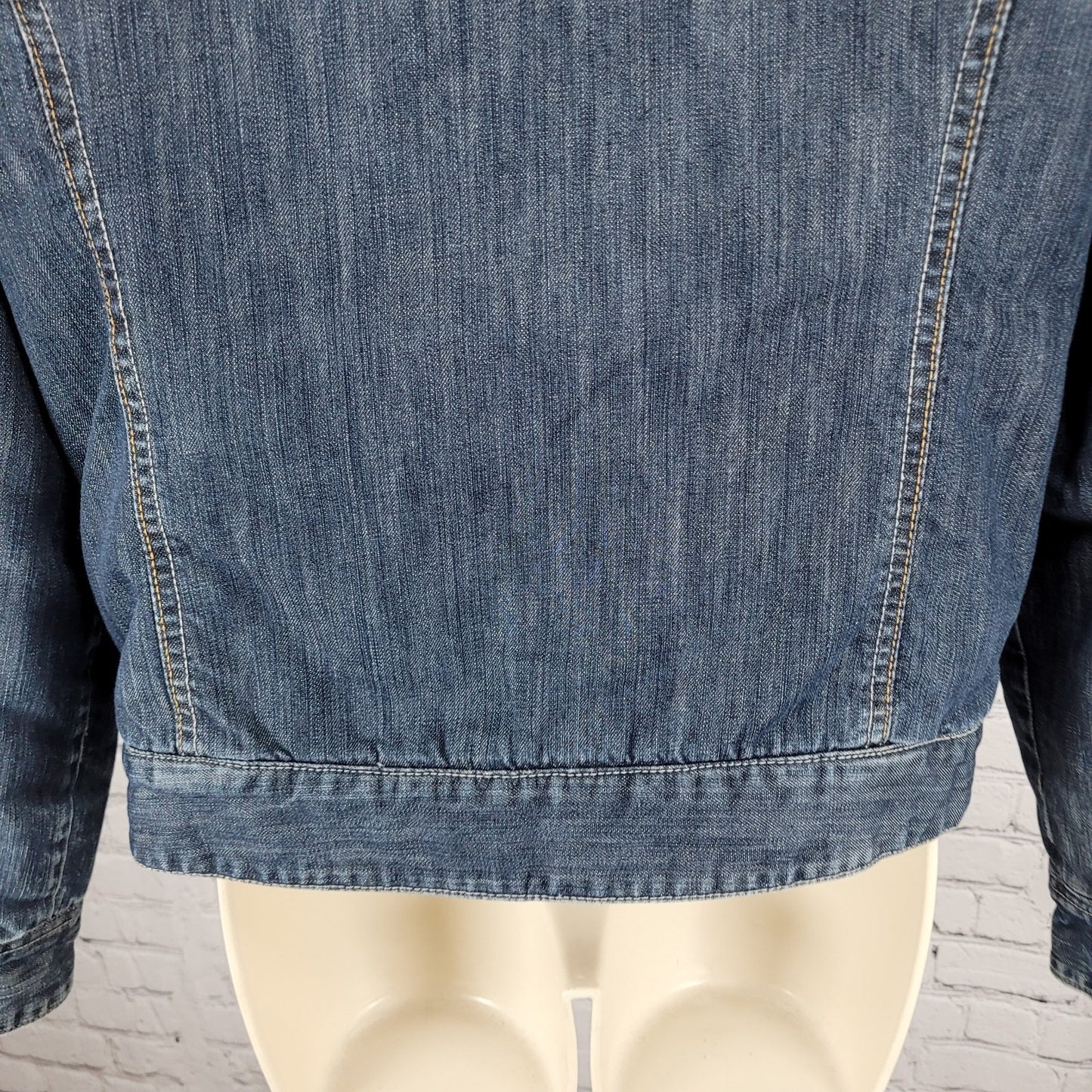 Dickies Work Blue Denim Sherpa Lined Buttoned Inner Pocket Jacket Medium (8/10)