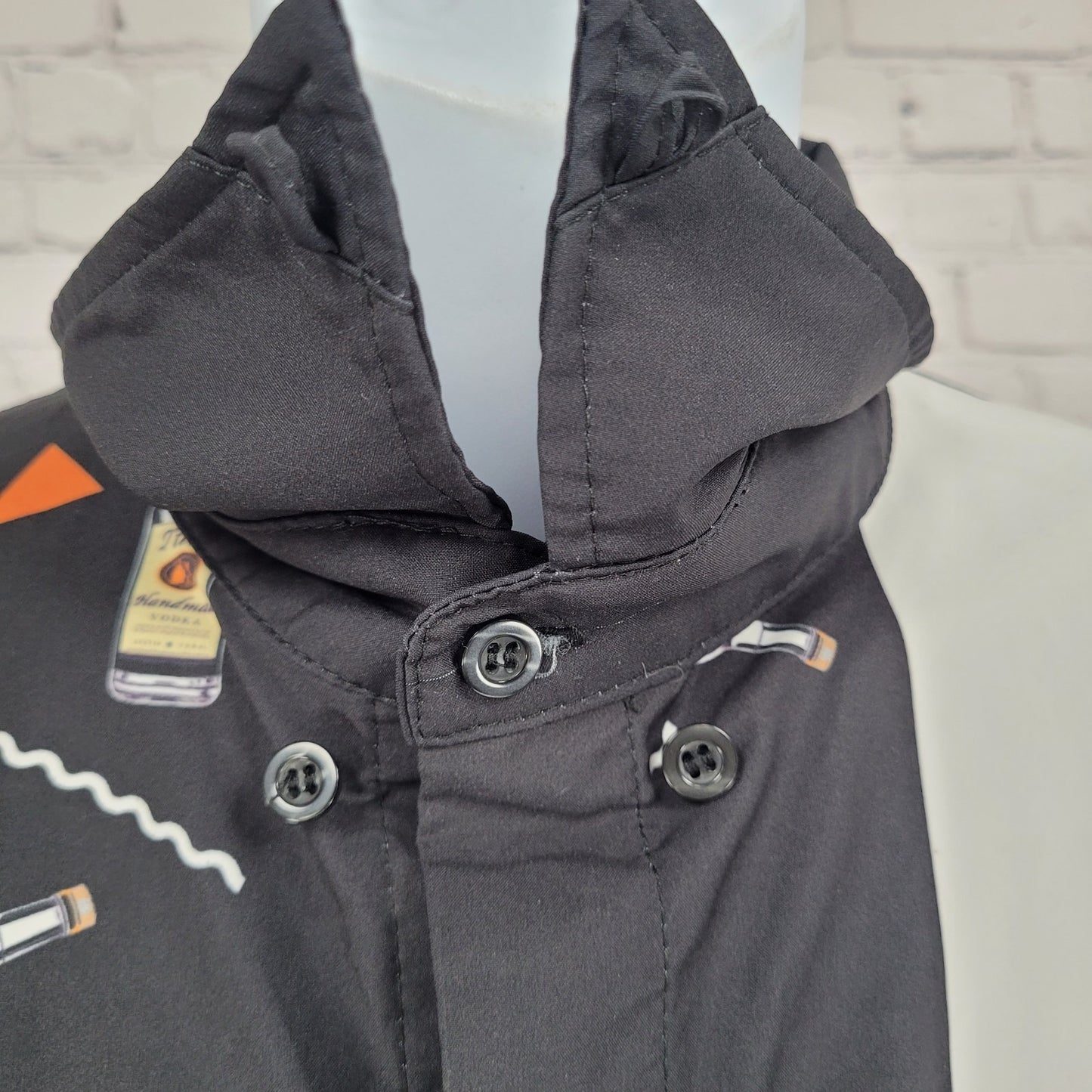 FSP By HTT Black Titos Vodka ATX Short Sleeve Button Down Collar Shirt Size 3XL