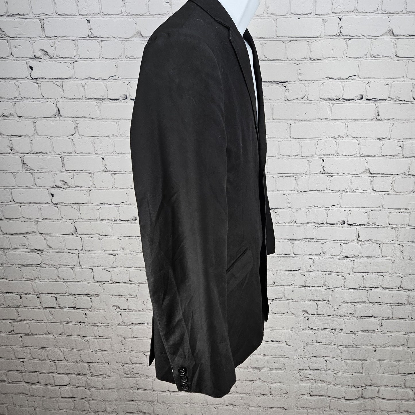 Armando Martillo Black 2 Button Vented Notch Blazer Suit Jacket Young Mens 18