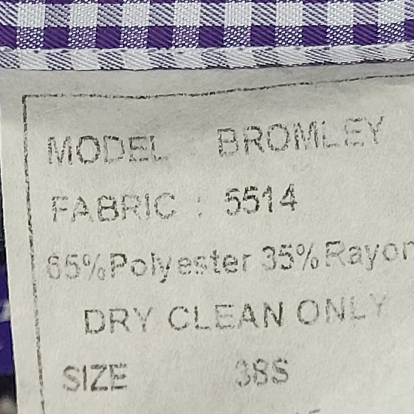Savile Row Co Charcoal Pinstriped Bromley Double Vent Blazer Sport Coat Size 38S