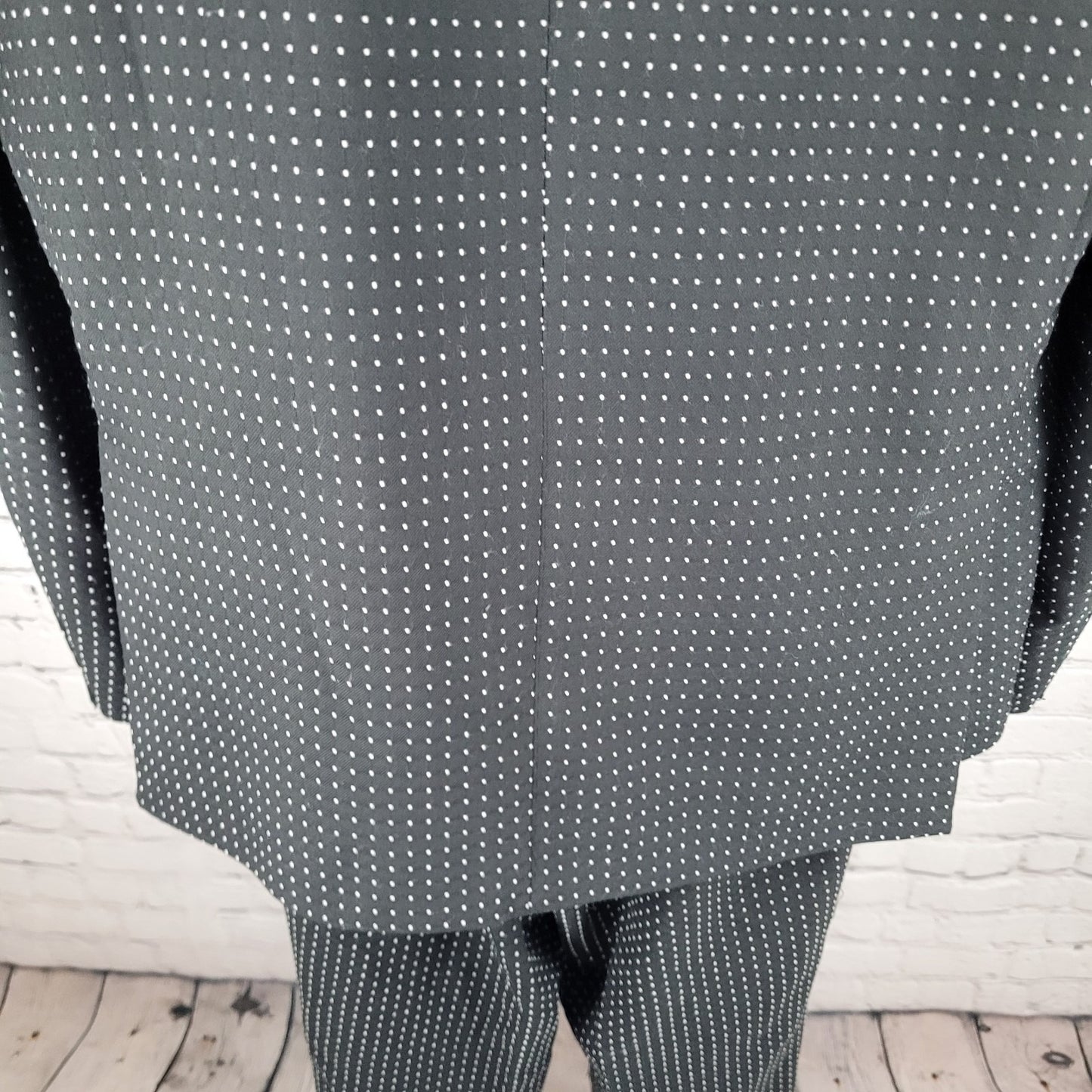 Artful Gentleman San Francisco By Design Polka Dot 3 Piece Suit 42 Pants 36x32