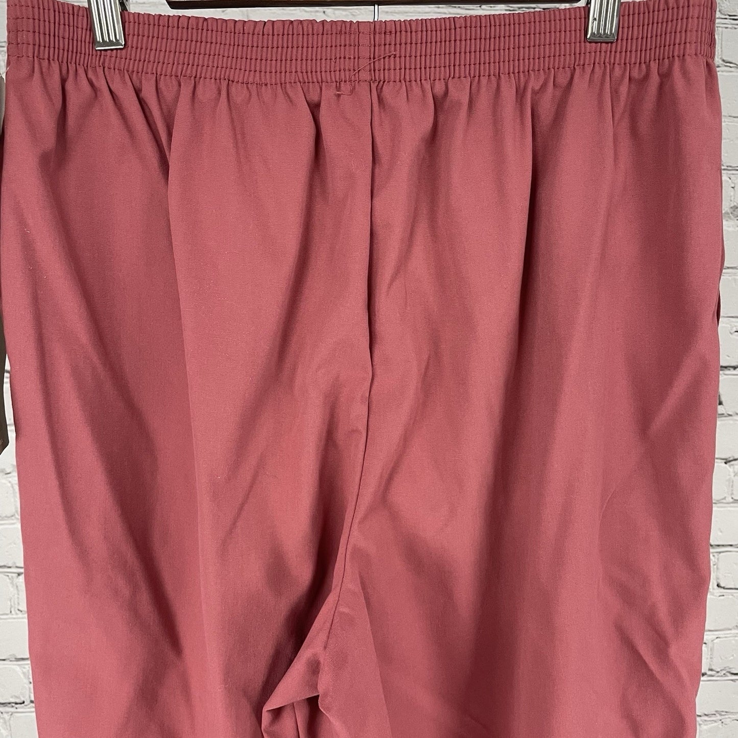 VTG NWT Season Ticket Pink Elastic Waist High Rise USA Pants Size 18 (30x29)