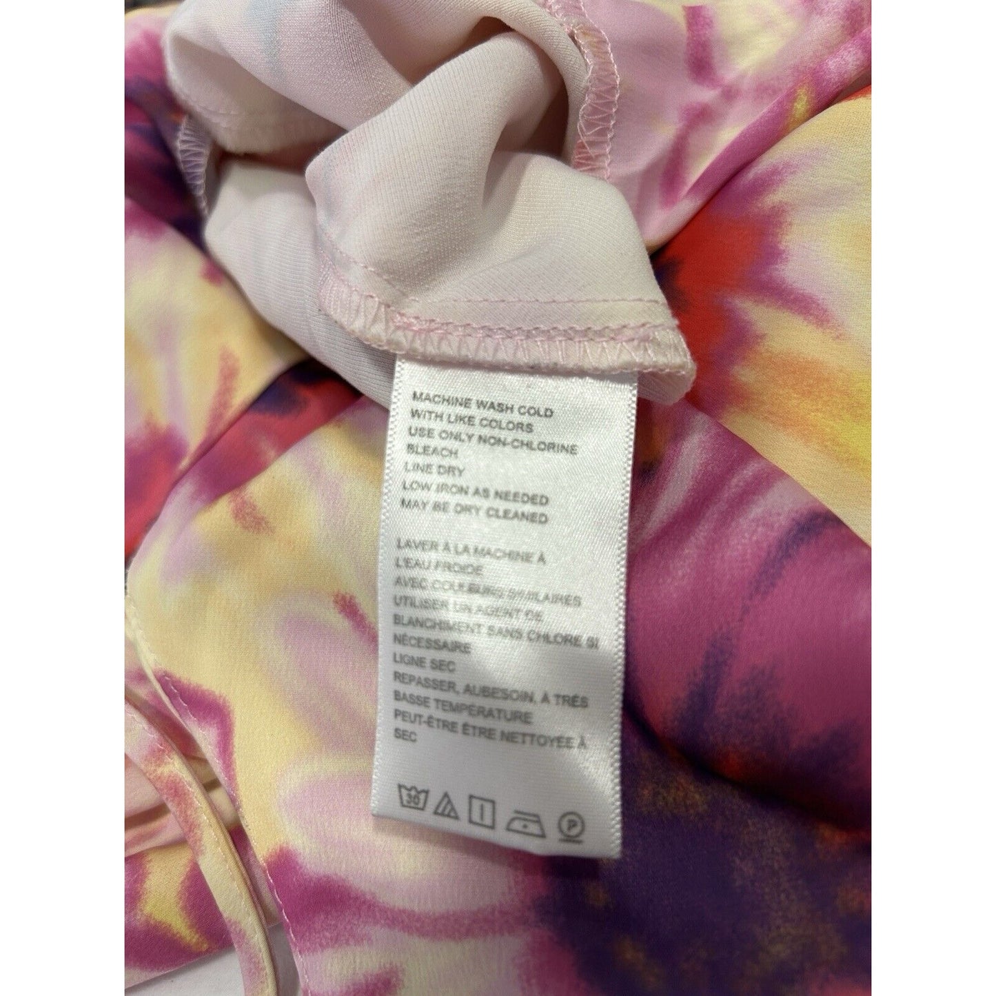 Urban Outfitters Pink Purple Floral Adjustable Spaghetti Strap Dress Size Medium