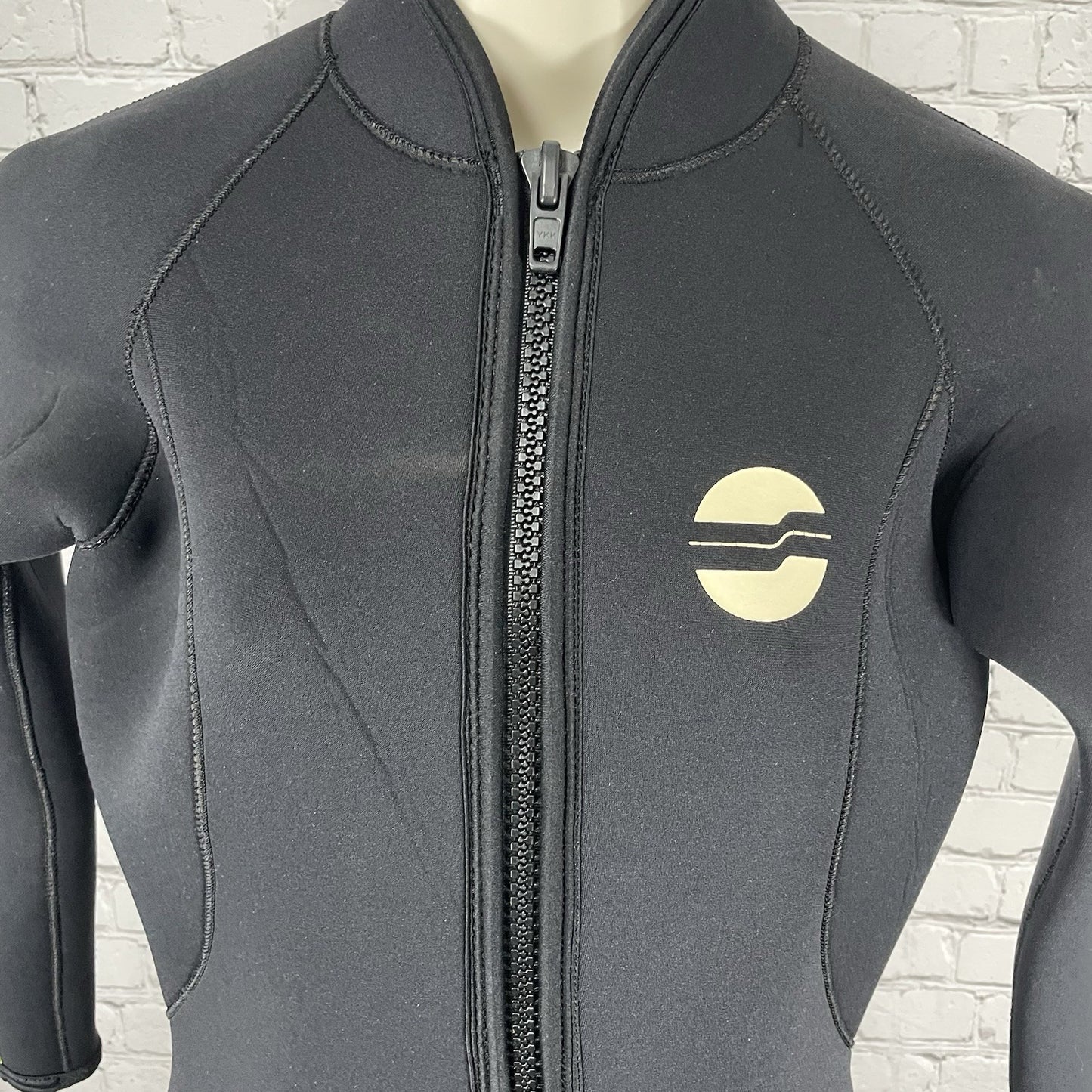 Sherwood Black 7mm Full Front Zip Long Sleeve Shorty Diving Wetsuit Size 14
