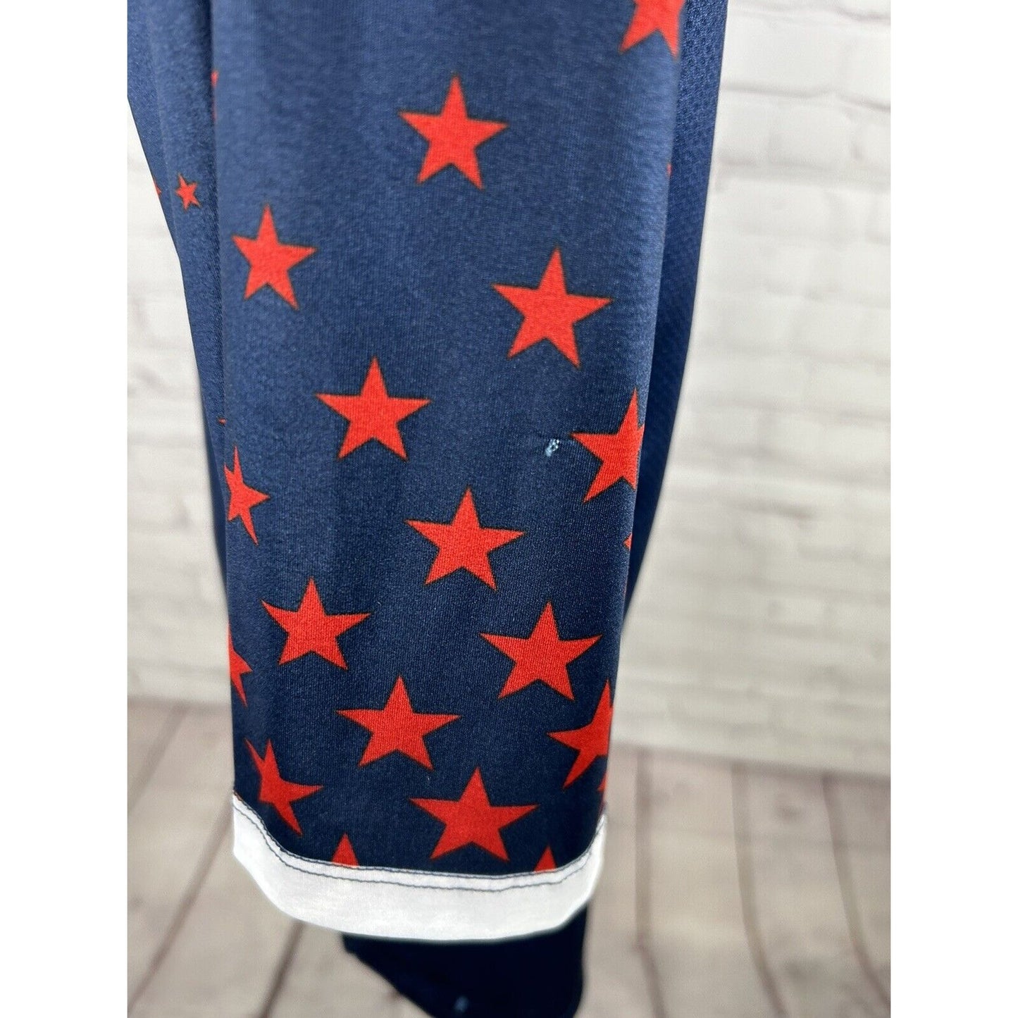 Primal SRMTB Blue Red White Pullover V Neck Men’s Cycling Jersey Size S Small