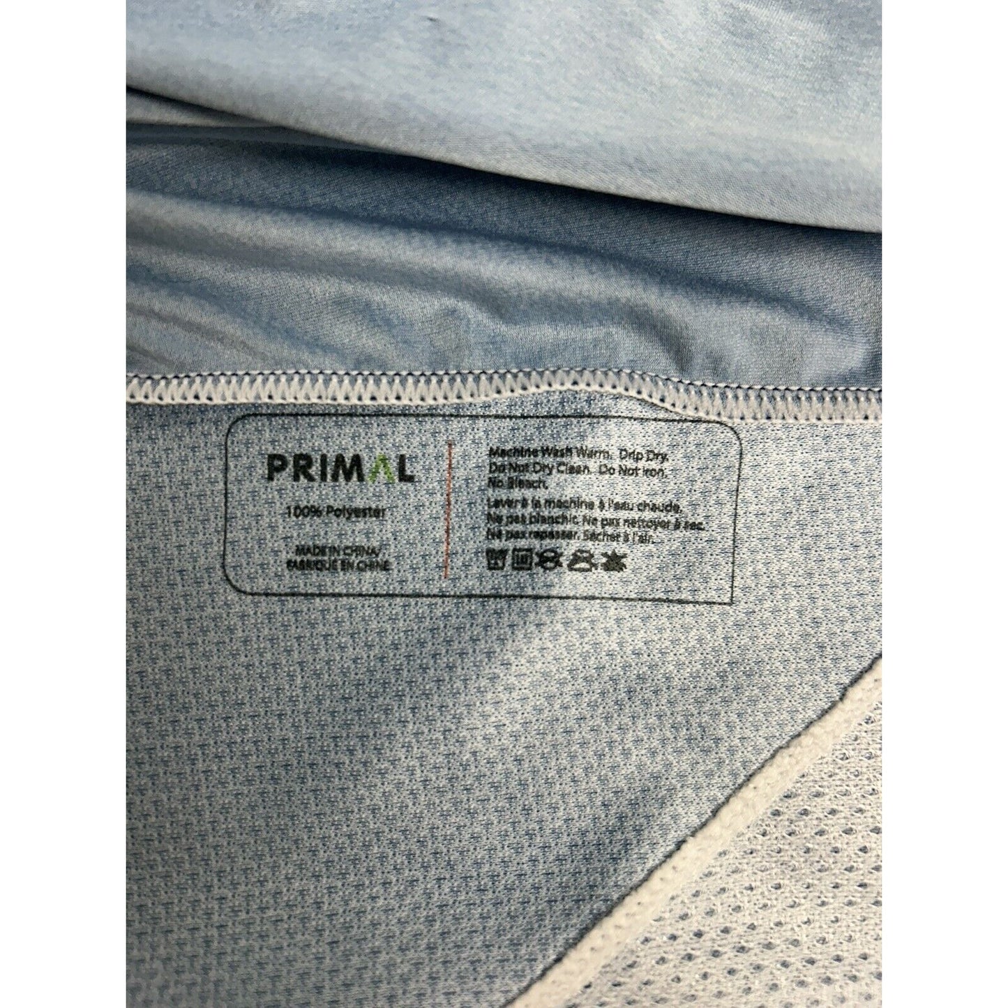 Primal SRMTB Blue Red White Pullover V Neck Men’s Cycling Jersey Size S Small