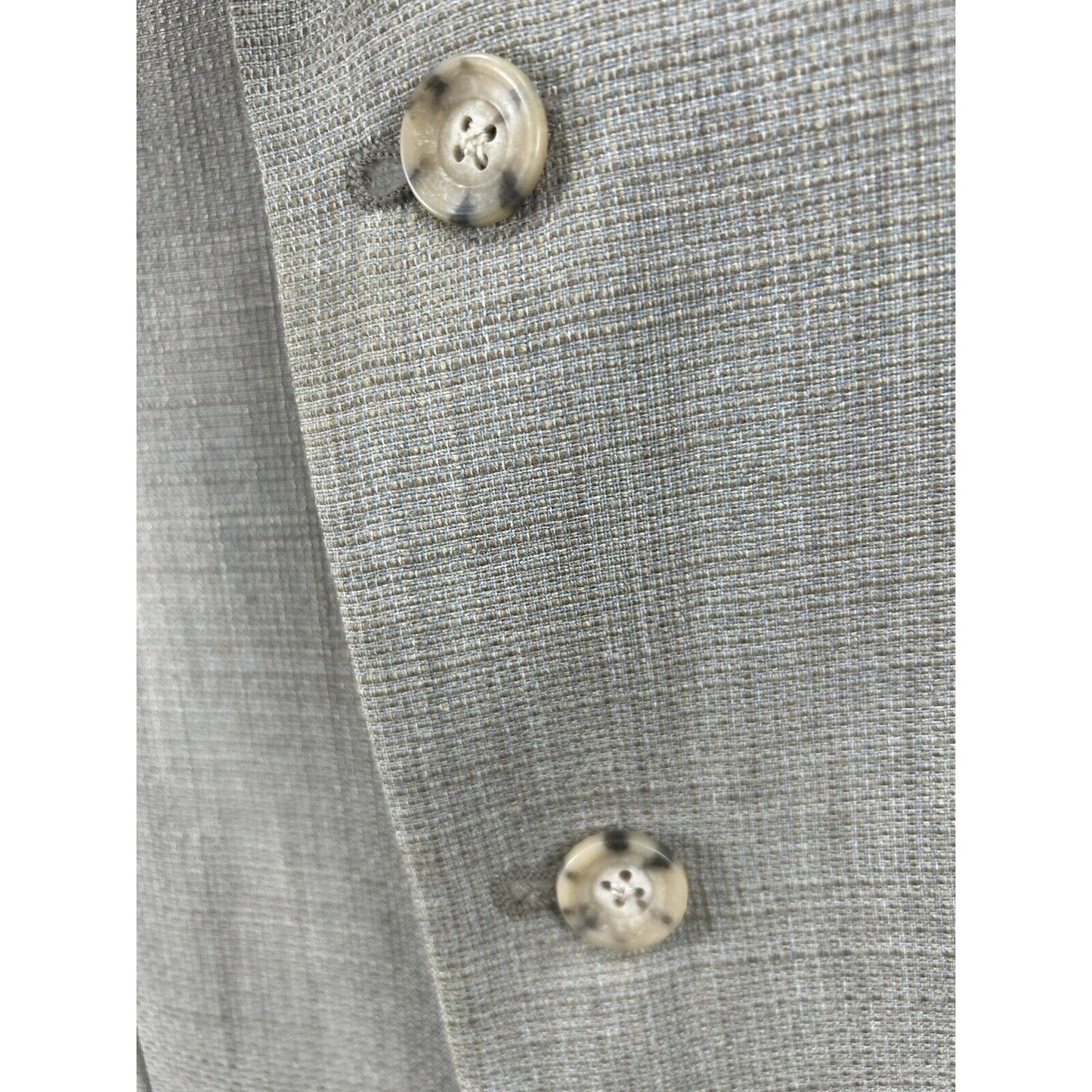 VTG Hurwitz 2 Button Single Vent Green Collar Textured Silk Mens Jacket Size 39